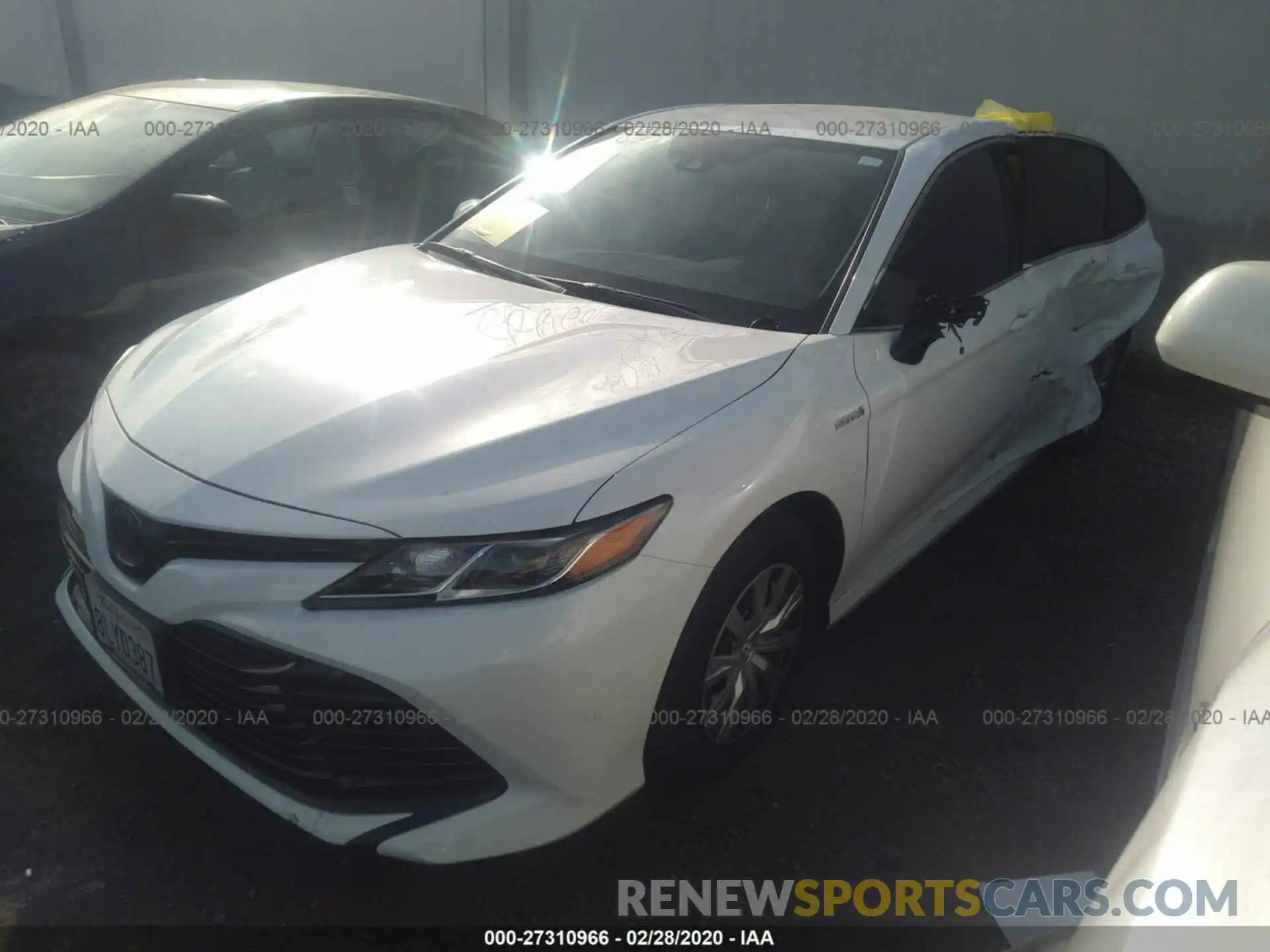 2 Photograph of a damaged car 4T1B31HK2KU008846 TOYOTA CAMRY 2019