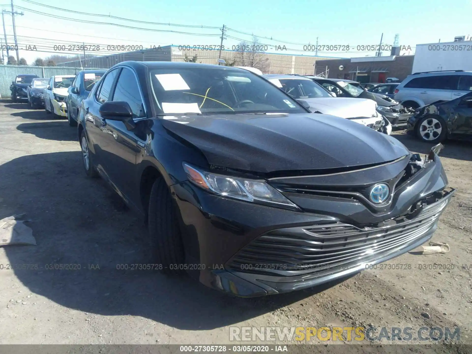 1 Photograph of a damaged car 4T1B31HK2KU511941 TOYOTA CAMRY 2019