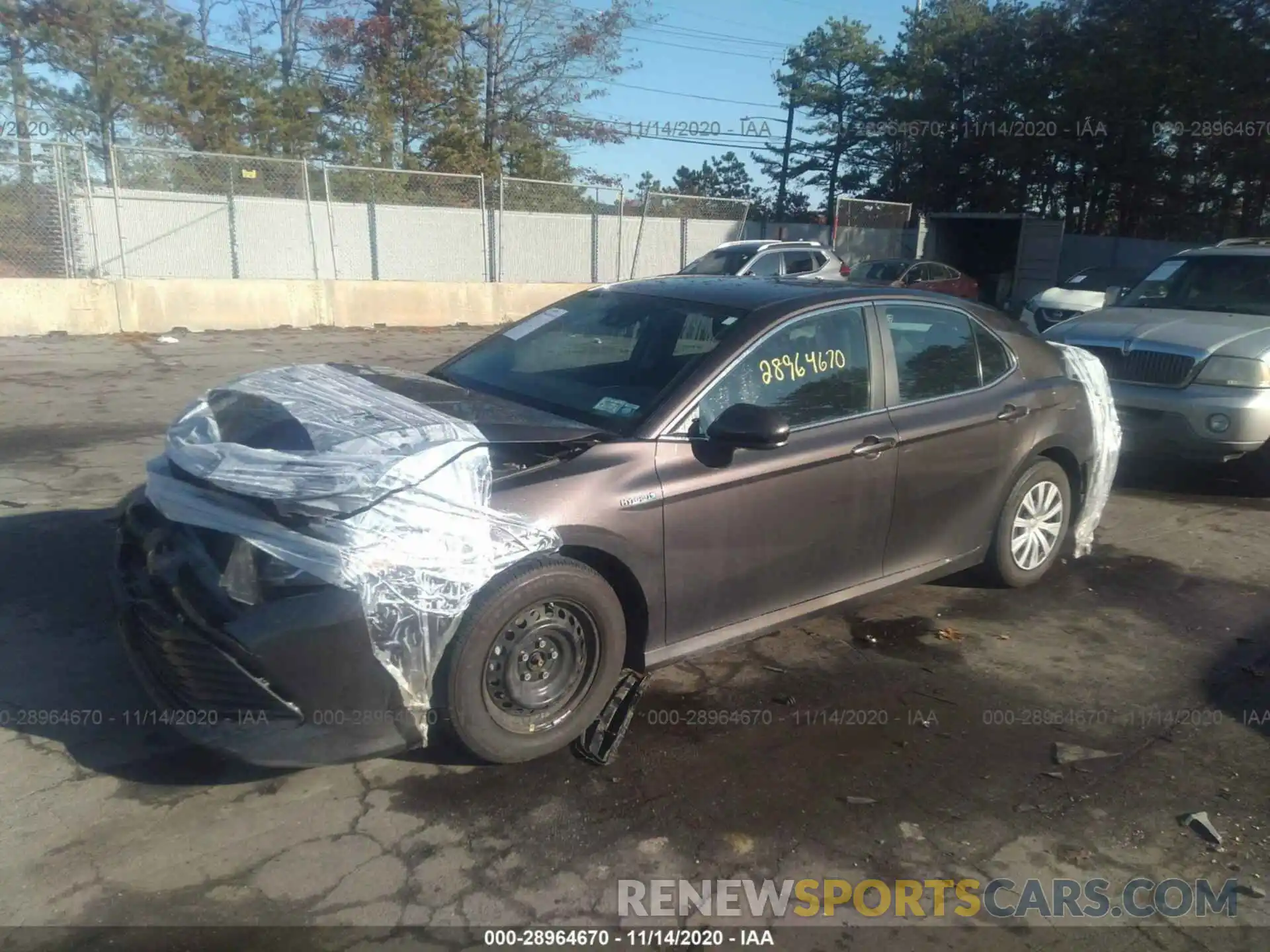 2 Фотография поврежденного автомобиля 4T1B31HK2KU513849 TOYOTA CAMRY 2019