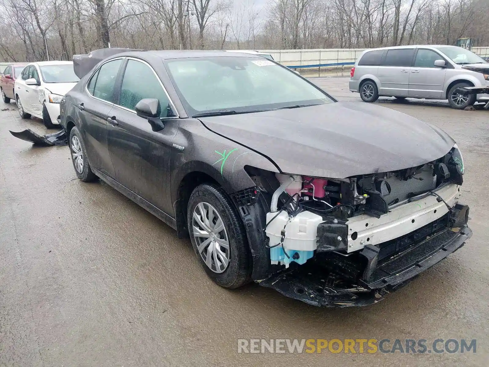 1 Photograph of a damaged car 4T1B31HK2KU514421 TOYOTA CAMRY 2019