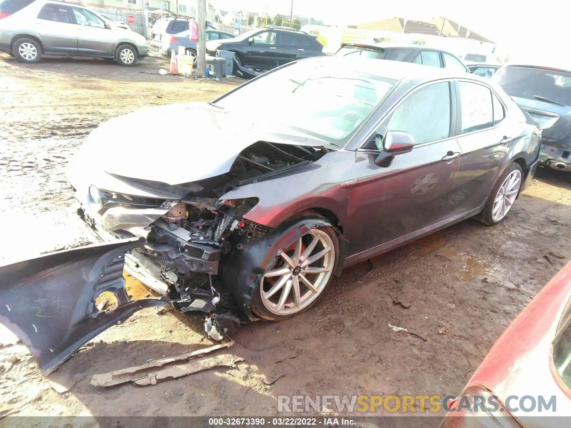 2 Photograph of a damaged car 4T1B31HK3KU005874 TOYOTA CAMRY 2019