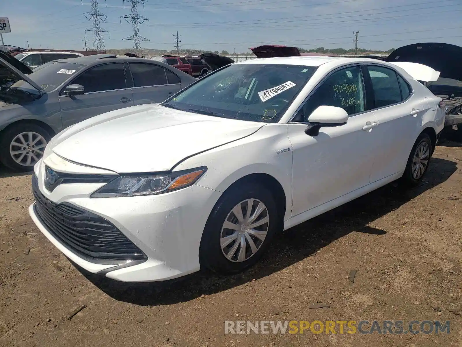 2 Photograph of a damaged car 4T1B31HK3KU006782 TOYOTA CAMRY 2019