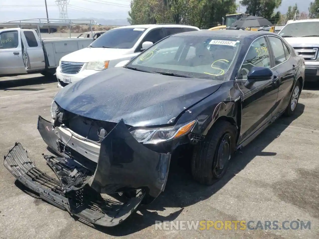 2 Photograph of a damaged car 4T1B31HK3KU007205 TOYOTA CAMRY 2019