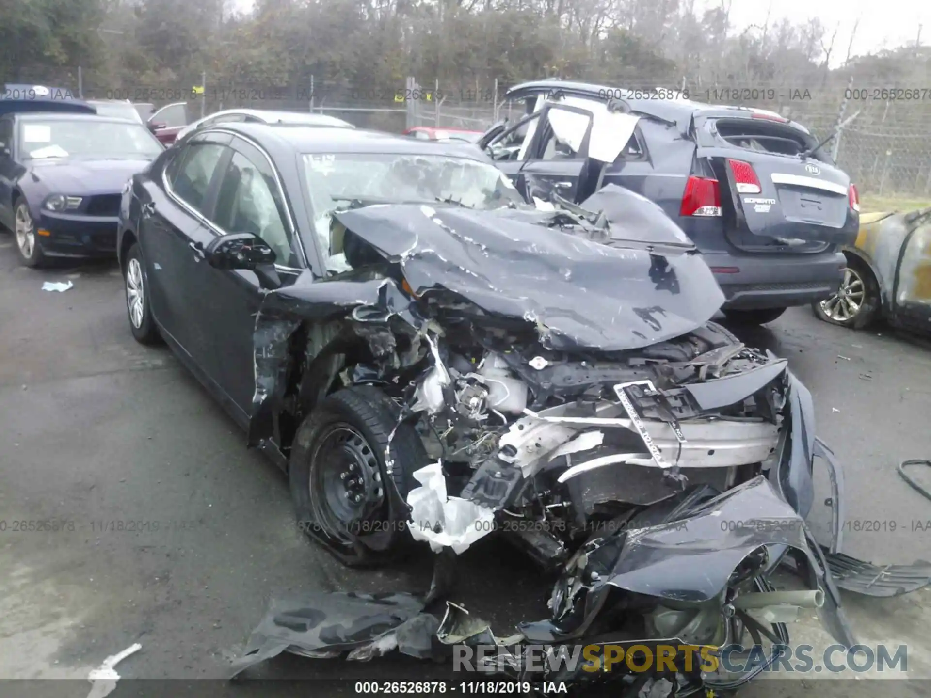 1 Photograph of a damaged car 4T1B31HK3KU511043 TOYOTA CAMRY 2019