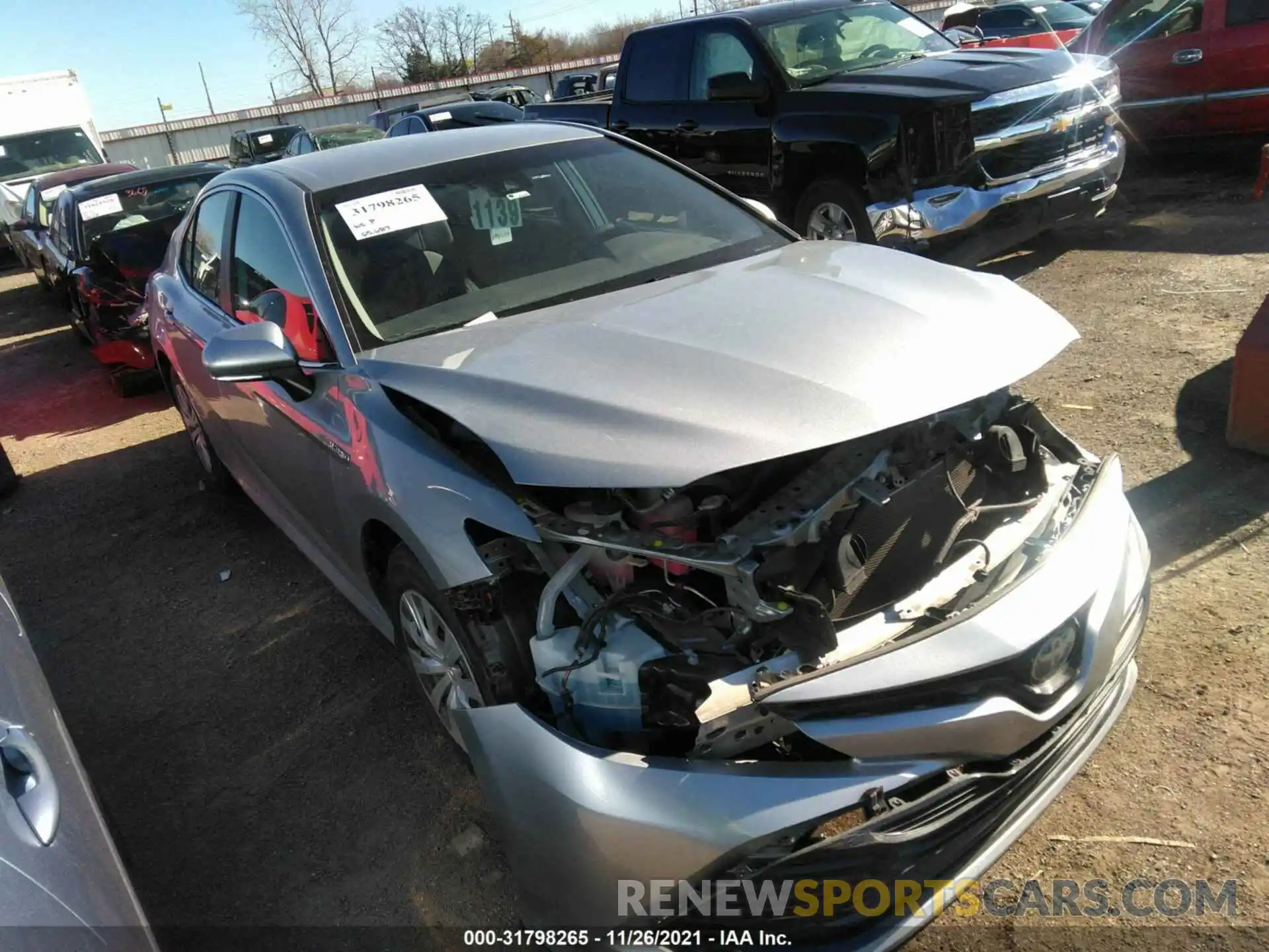 1 Photograph of a damaged car 4T1B31HK3KU511902 TOYOTA CAMRY 2019