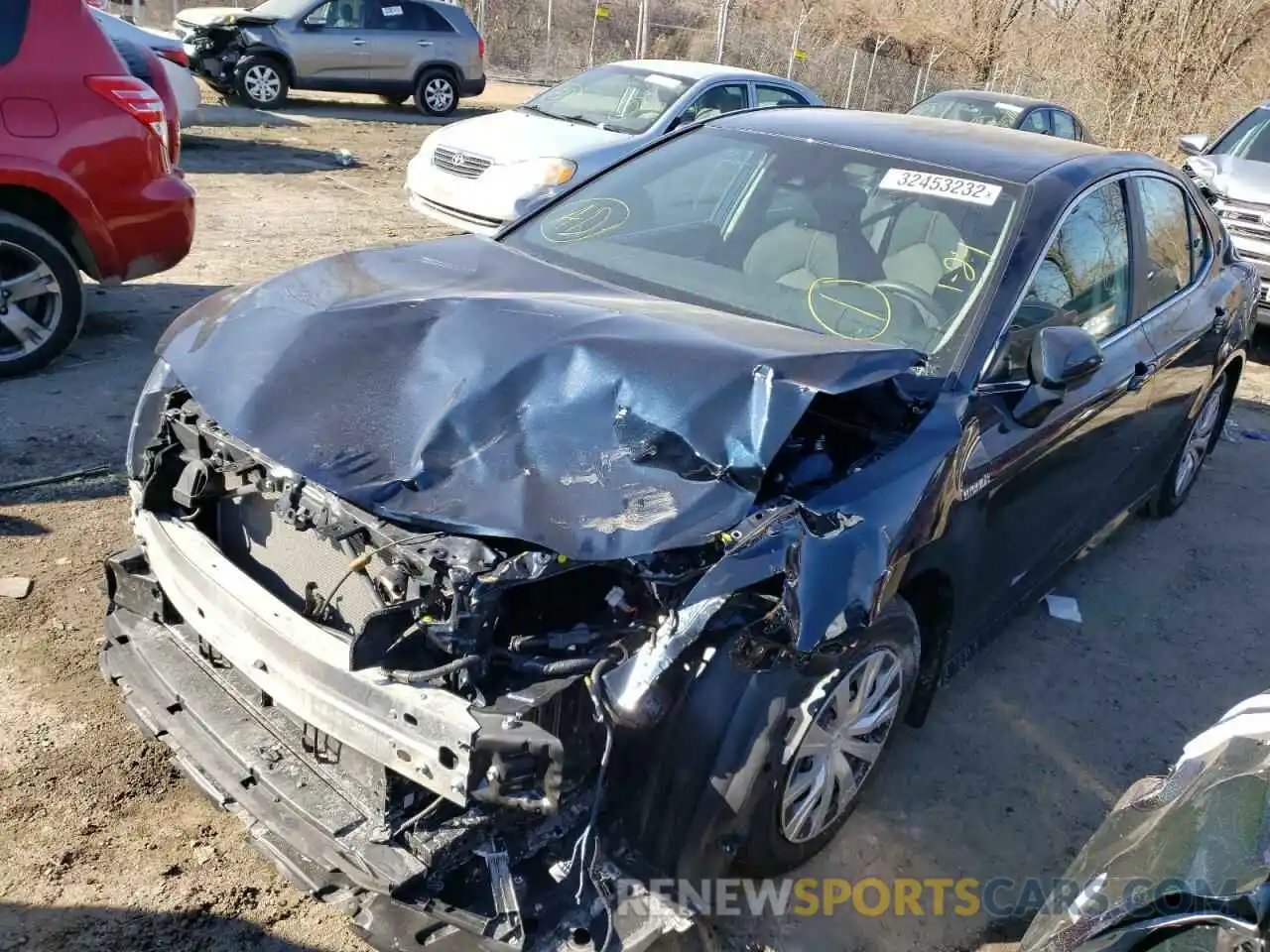 2 Photograph of a damaged car 4T1B31HK3KU511933 TOYOTA CAMRY 2019