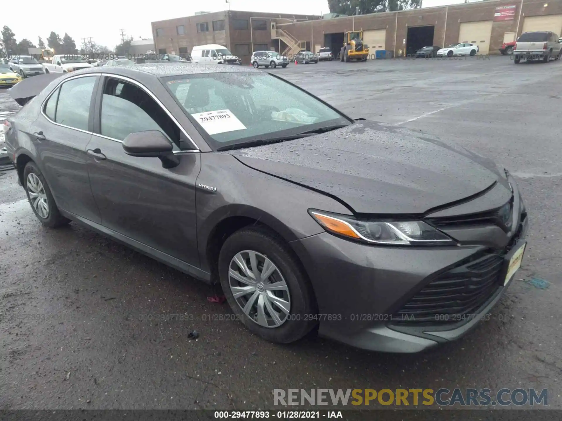 1 Photograph of a damaged car 4T1B31HK3KU513035 TOYOTA CAMRY 2019