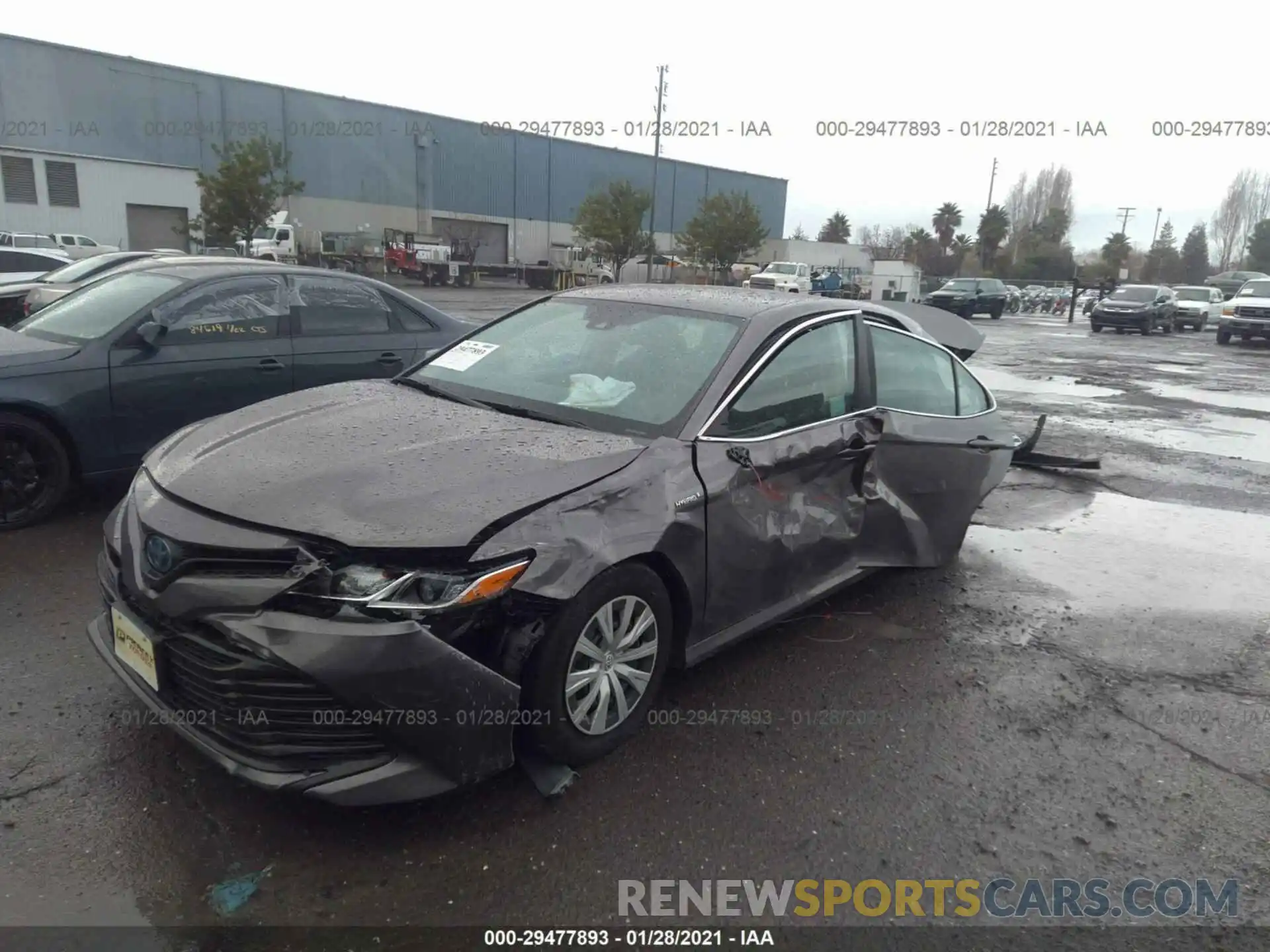 2 Photograph of a damaged car 4T1B31HK3KU513035 TOYOTA CAMRY 2019