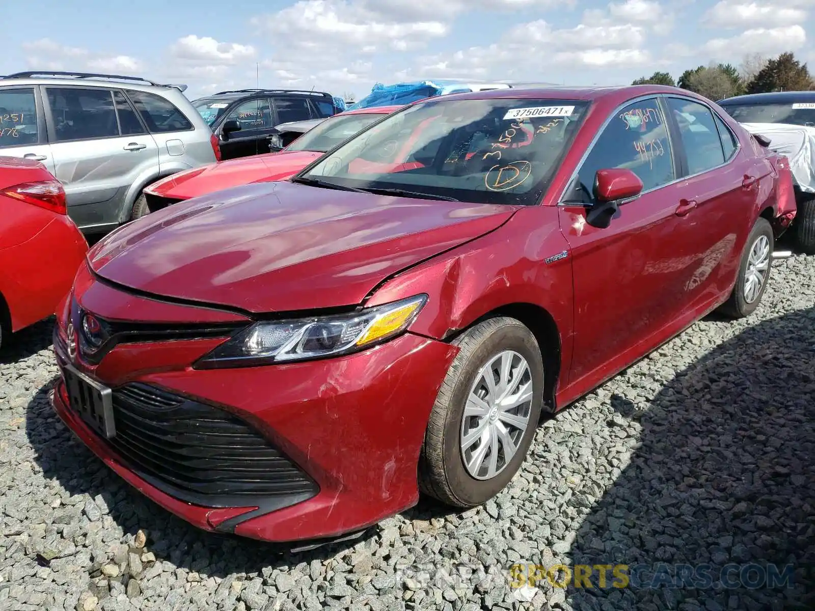 2 Photograph of a damaged car 4T1B31HK3KU516906 TOYOTA CAMRY 2019