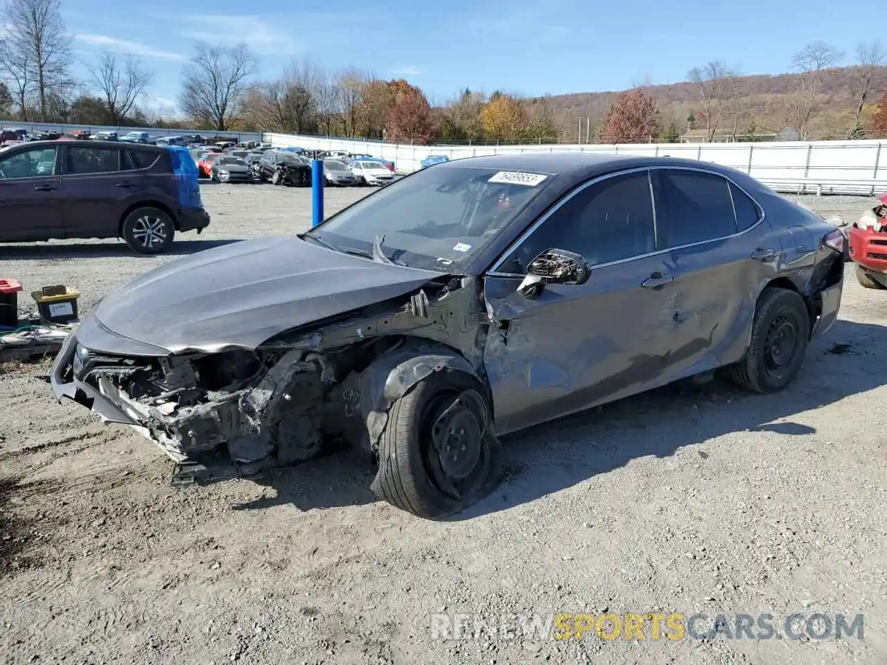 1 Photograph of a damaged car 4T1B31HK3KU517828 TOYOTA CAMRY 2019