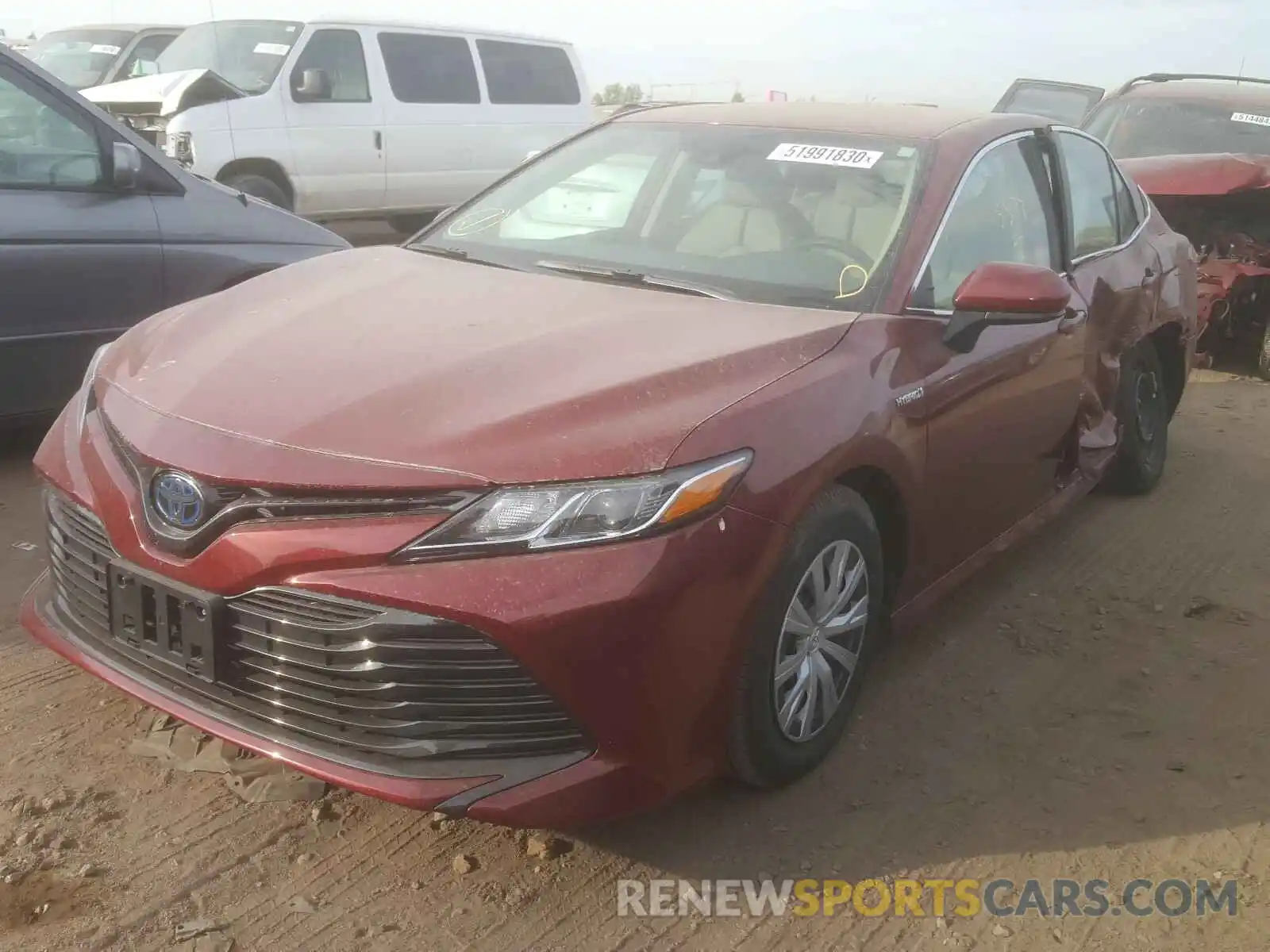 2 Photograph of a damaged car 4T1B31HK4KU008301 TOYOTA CAMRY 2019