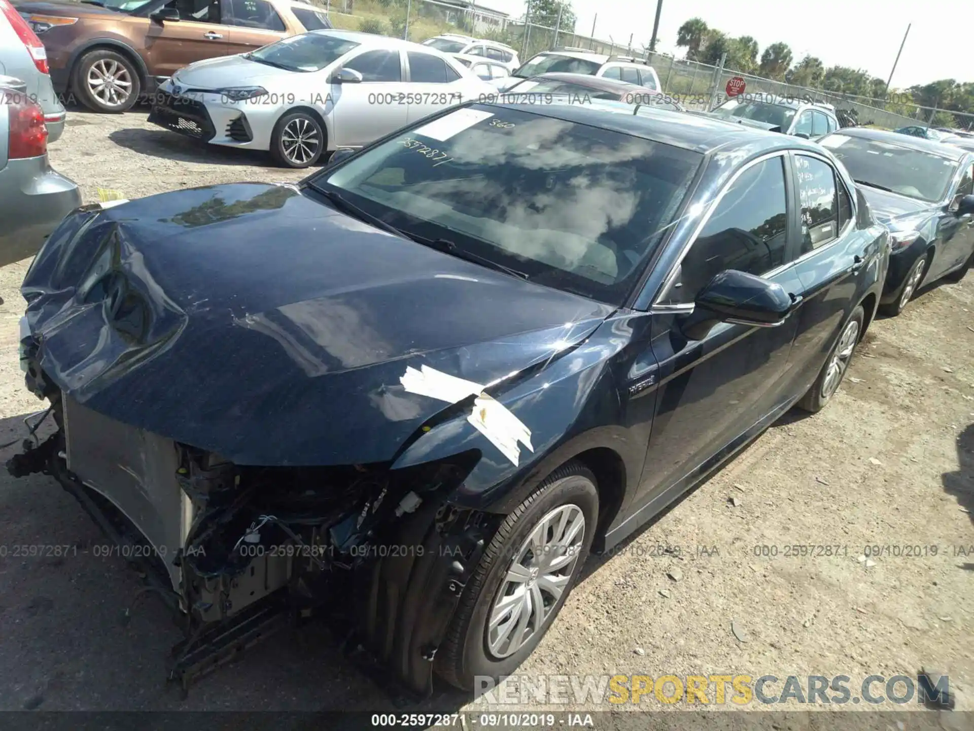 2 Photograph of a damaged car 4T1B31HK4KU512279 TOYOTA CAMRY 2019