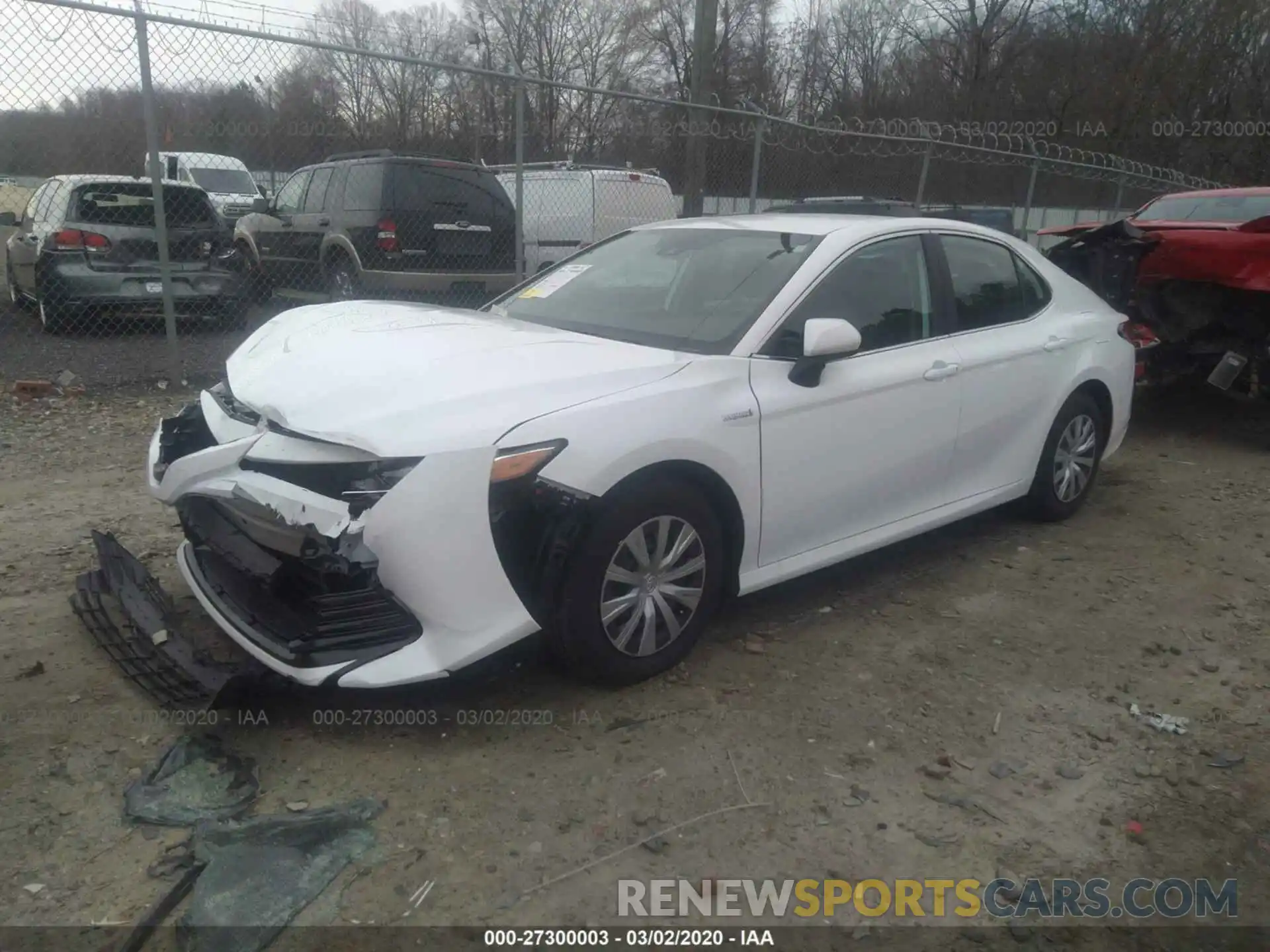 2 Photograph of a damaged car 4T1B31HK4KU513092 TOYOTA CAMRY 2019