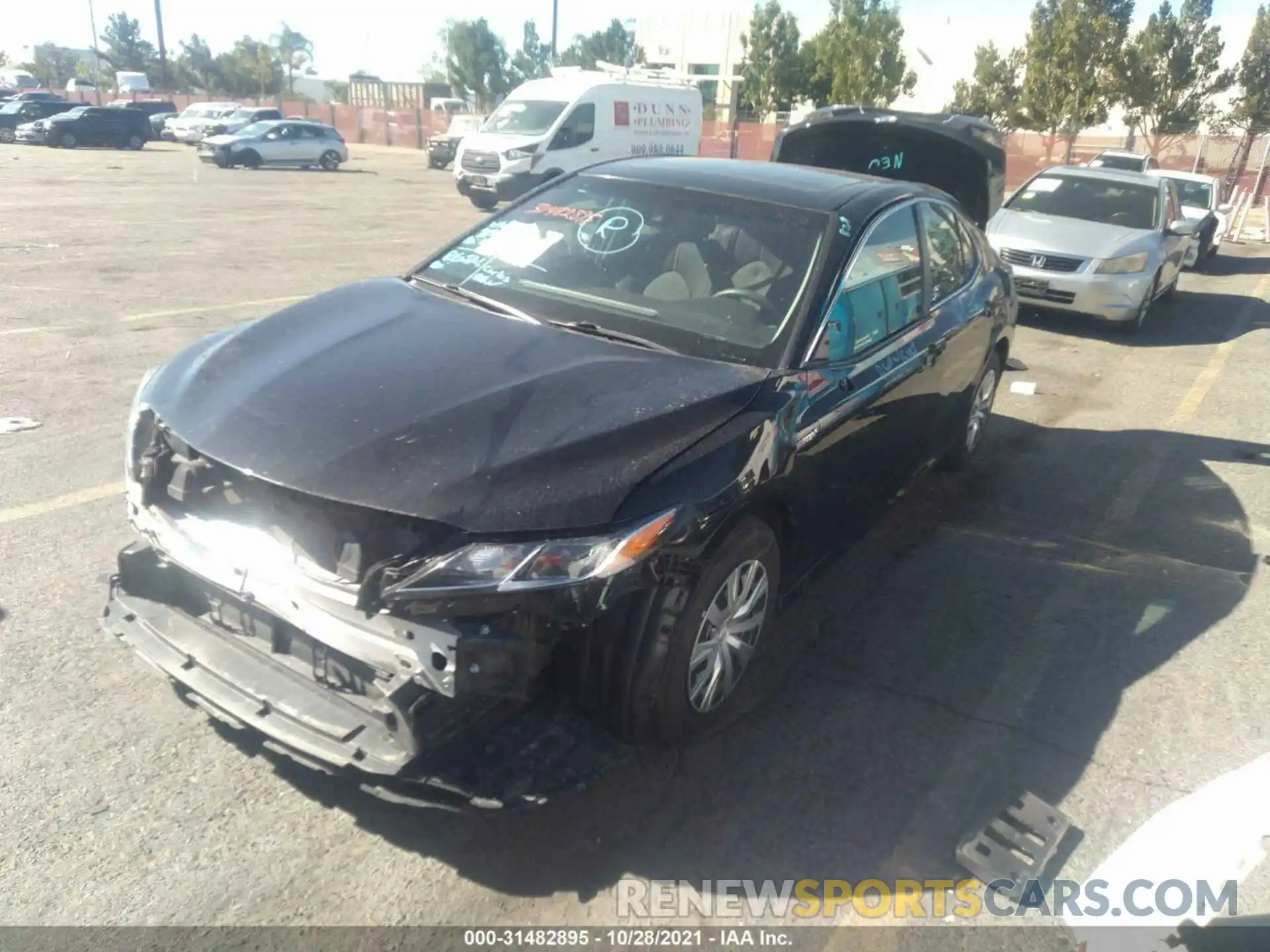 2 Photograph of a damaged car 4T1B31HK4KU513545 TOYOTA CAMRY 2019