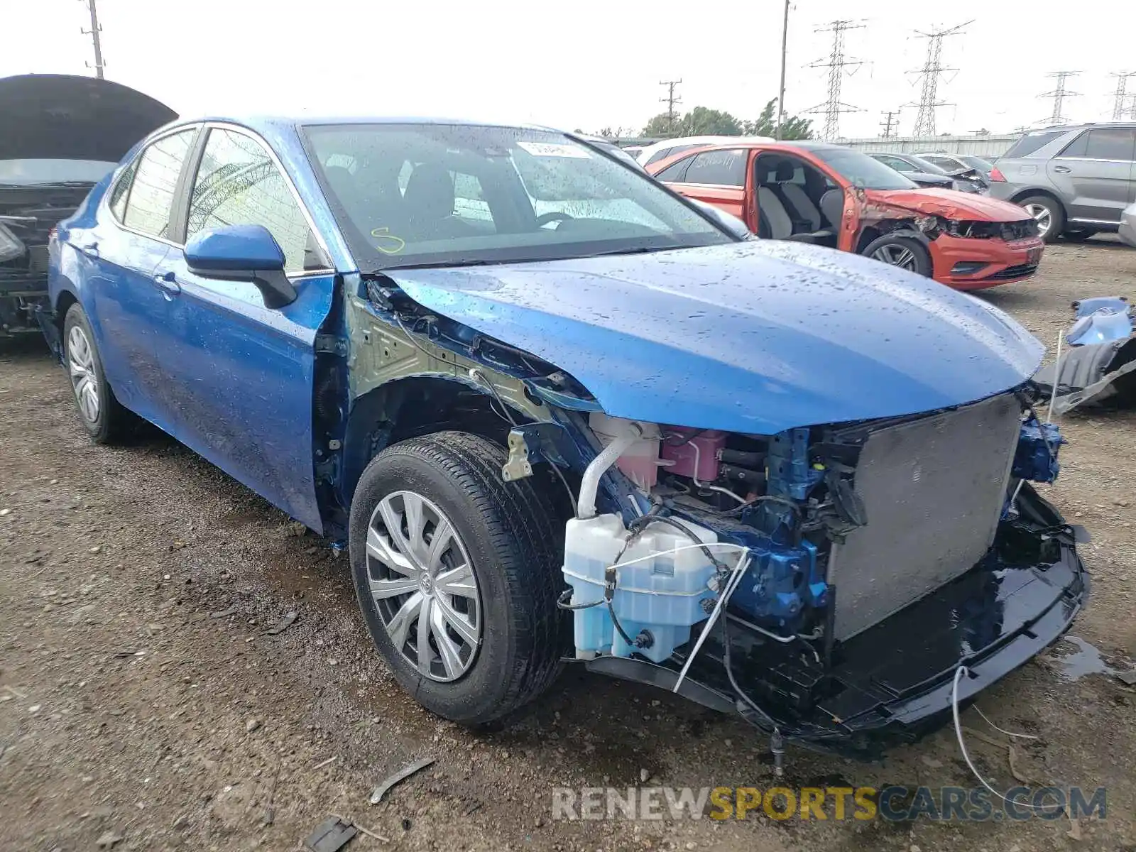 1 Photograph of a damaged car 4T1B31HK5KU005357 TOYOTA CAMRY 2019