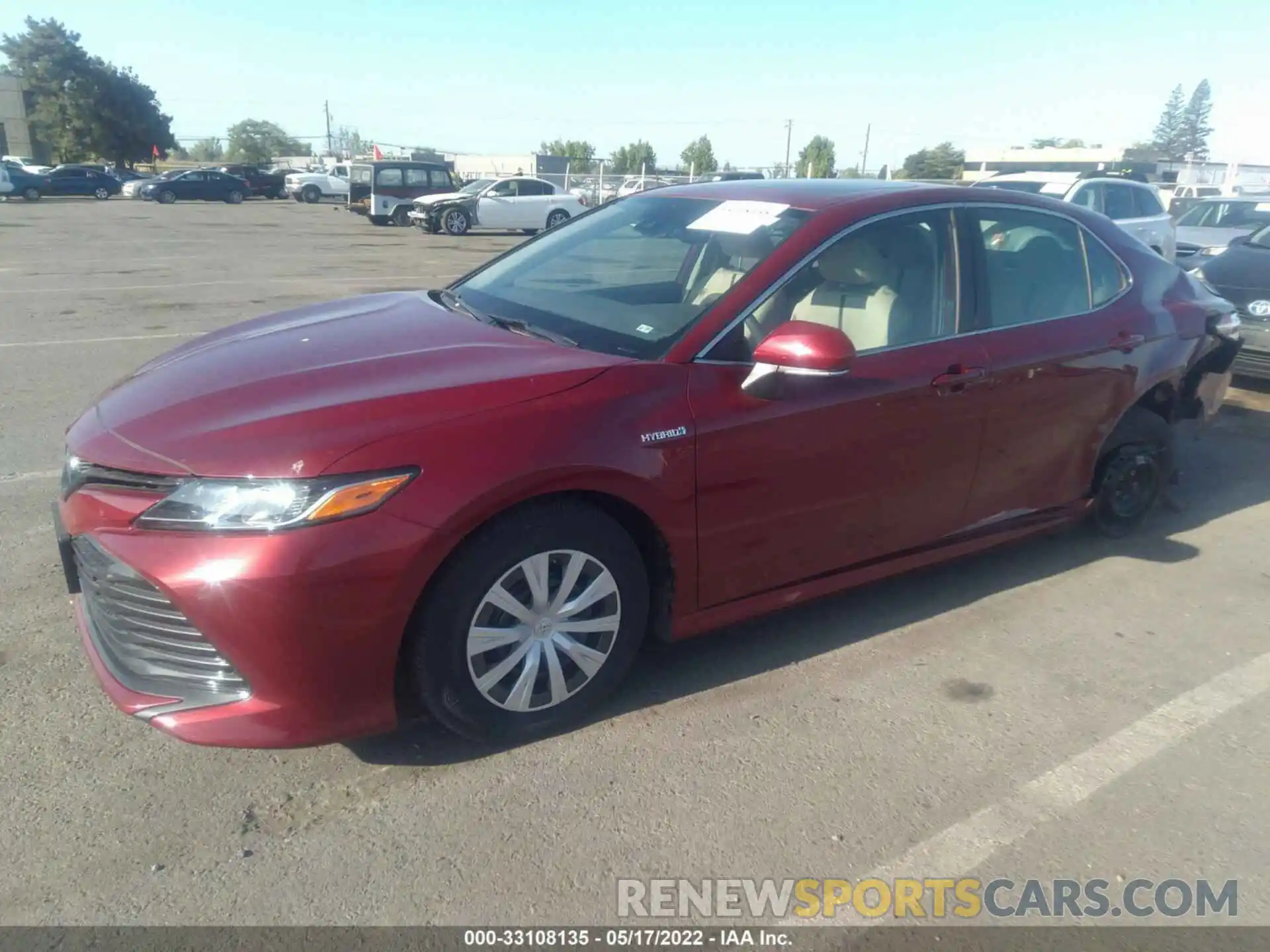 2 Photograph of a damaged car 4T1B31HK5KU510847 TOYOTA CAMRY 2019