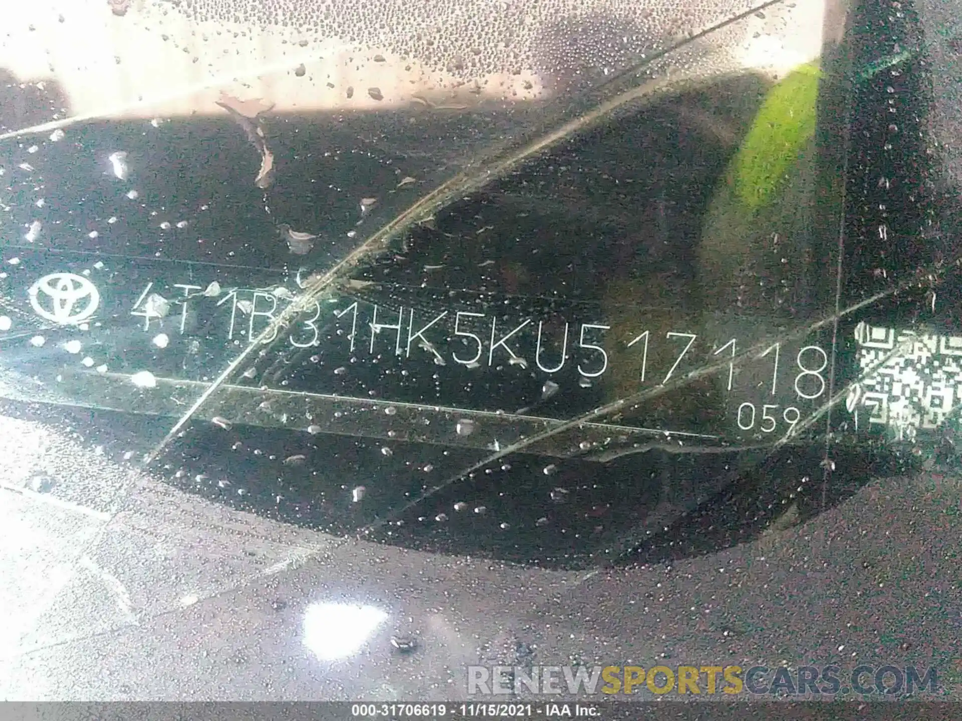 9 Photograph of a damaged car 4T1B31HK5KU517118 TOYOTA CAMRY 2019