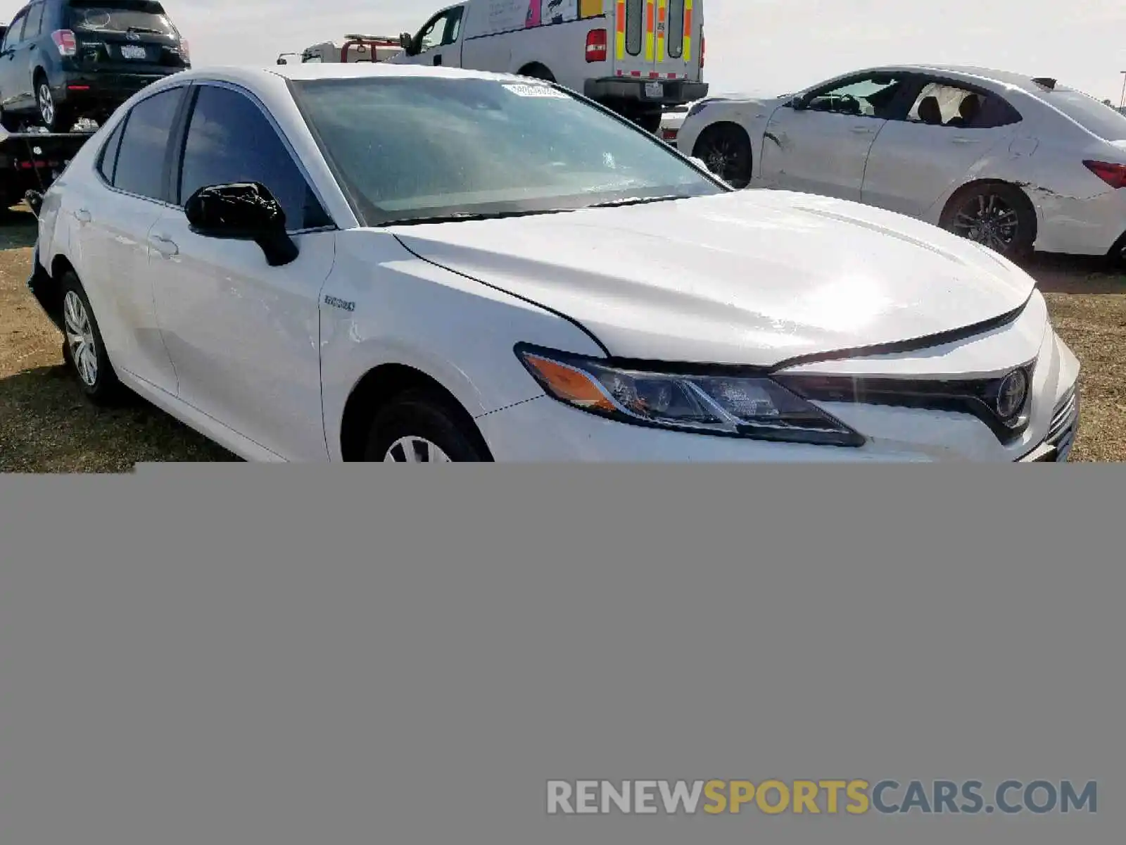 1 Photograph of a damaged car 4T1B31HK6KU007537 TOYOTA CAMRY 2019