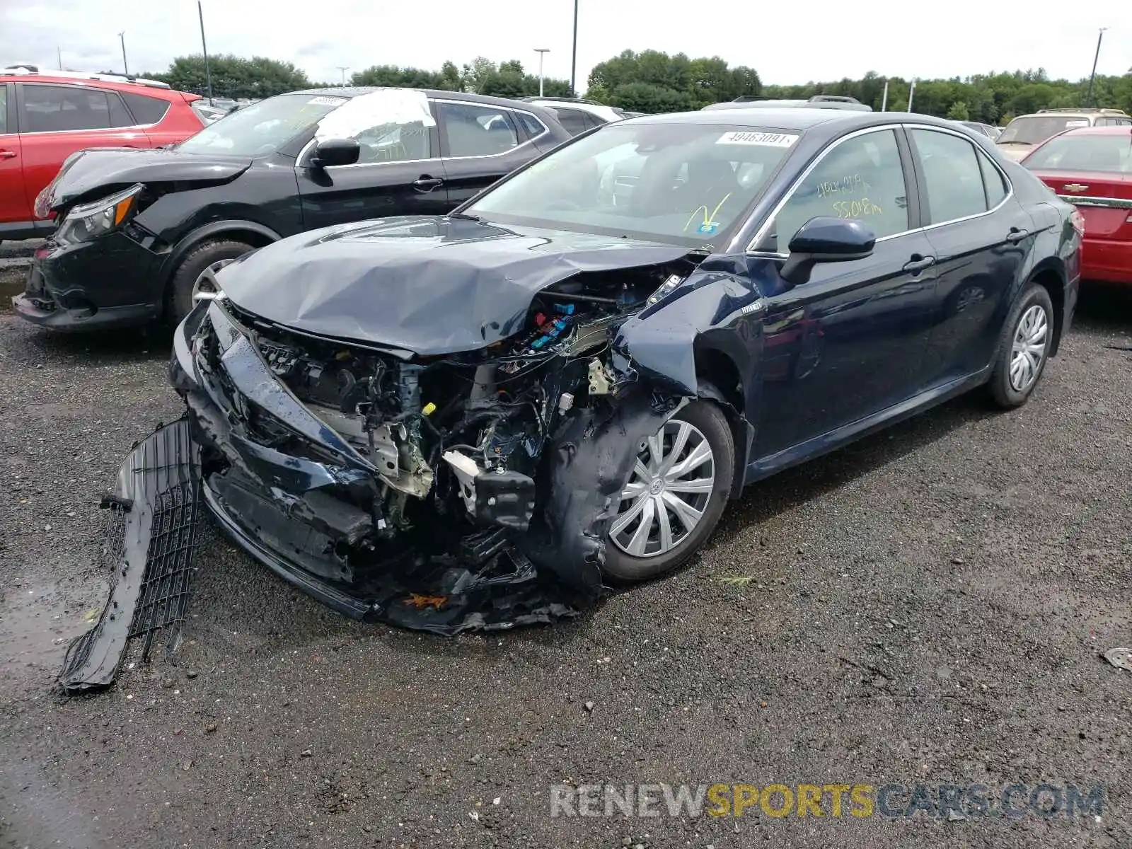 2 Photograph of a damaged car 4T1B31HK6KU508704 TOYOTA CAMRY 2019