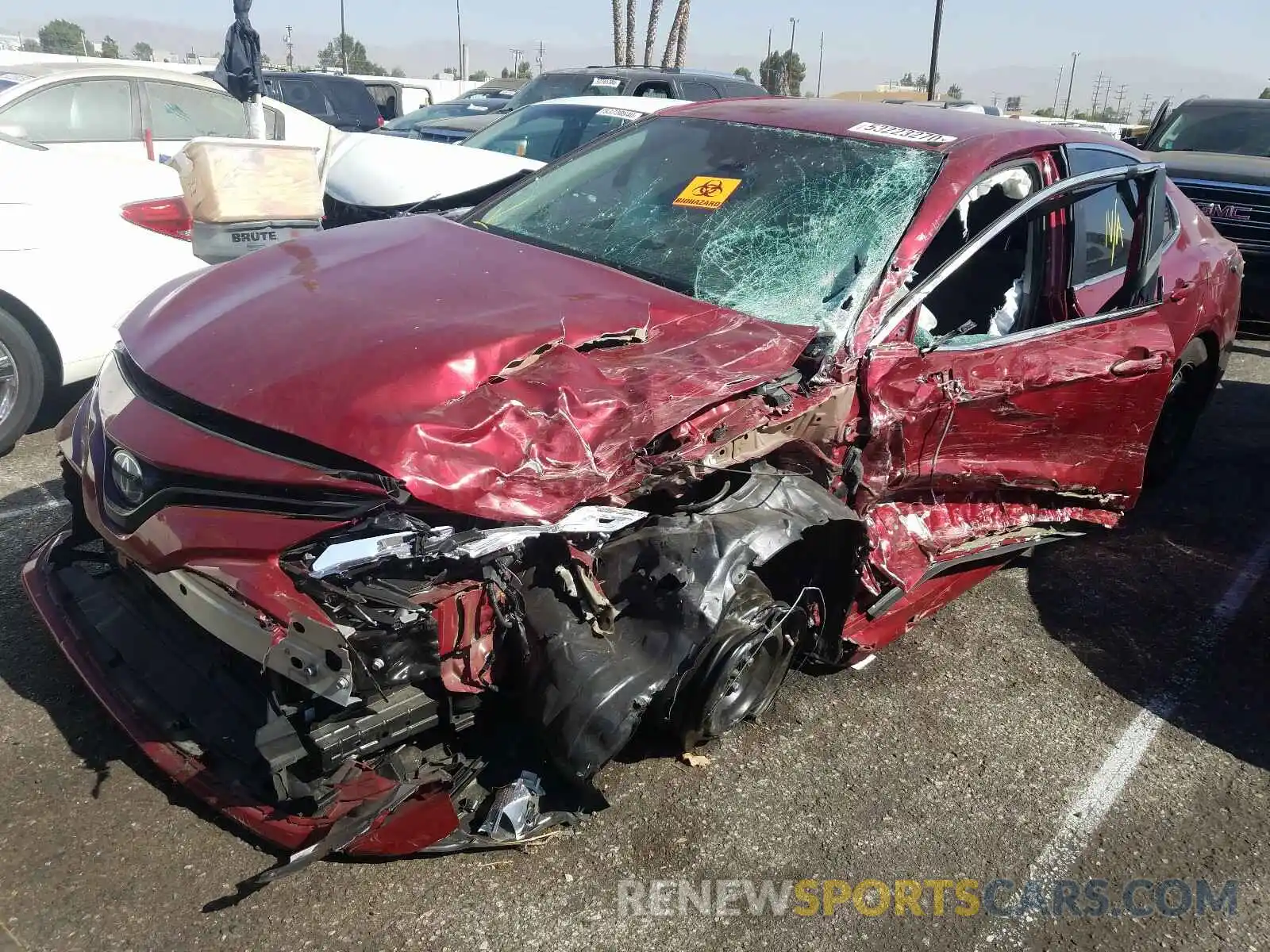 2 Photograph of a damaged car 4T1B31HK6KU511554 TOYOTA CAMRY 2019