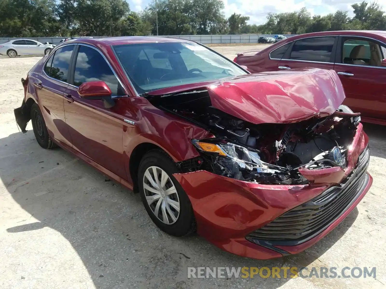 1 Photograph of a damaged car 4T1B31HK6KU513871 TOYOTA CAMRY 2019