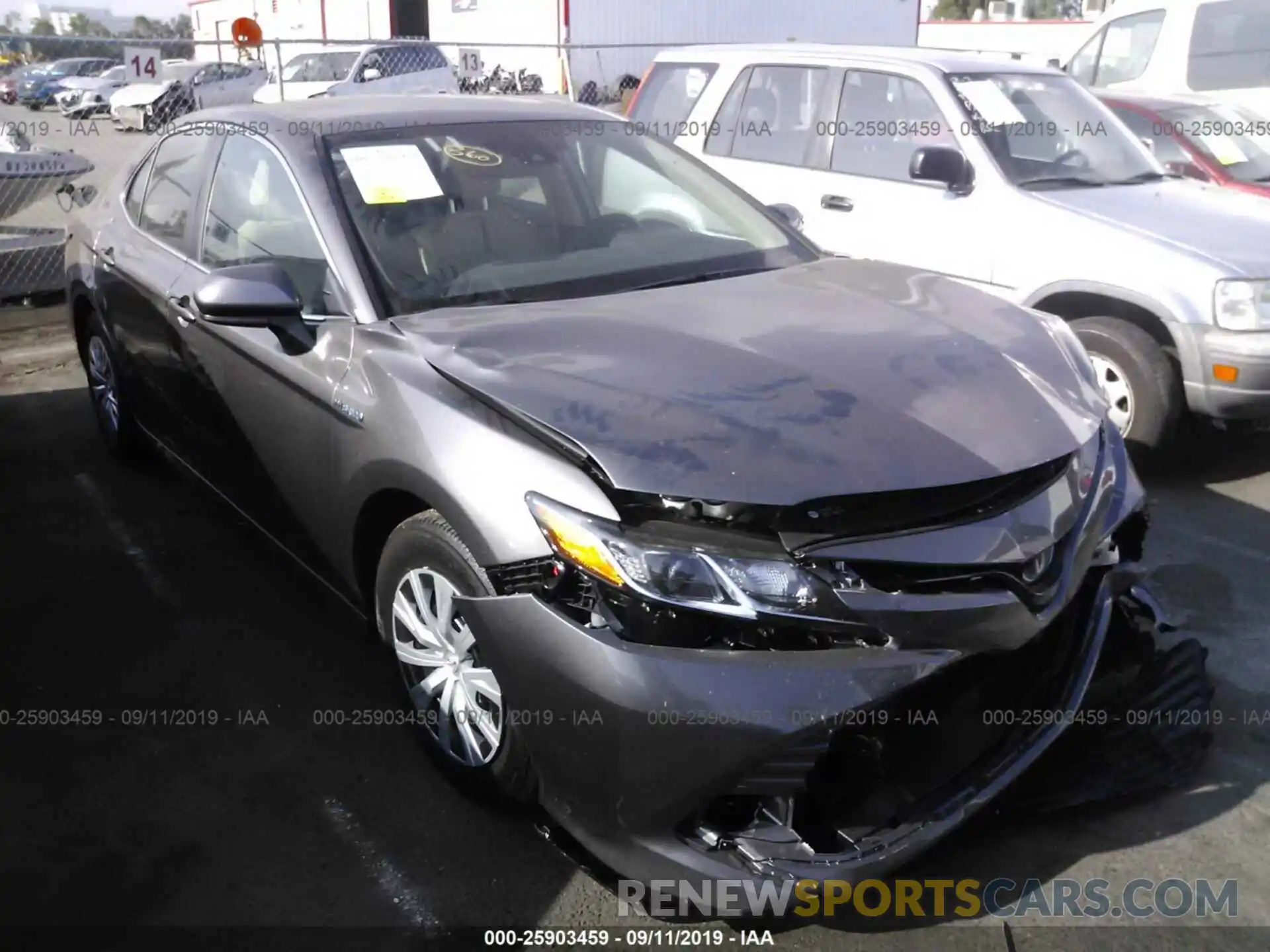 1 Photograph of a damaged car 4T1B31HK6KU514051 TOYOTA CAMRY 2019