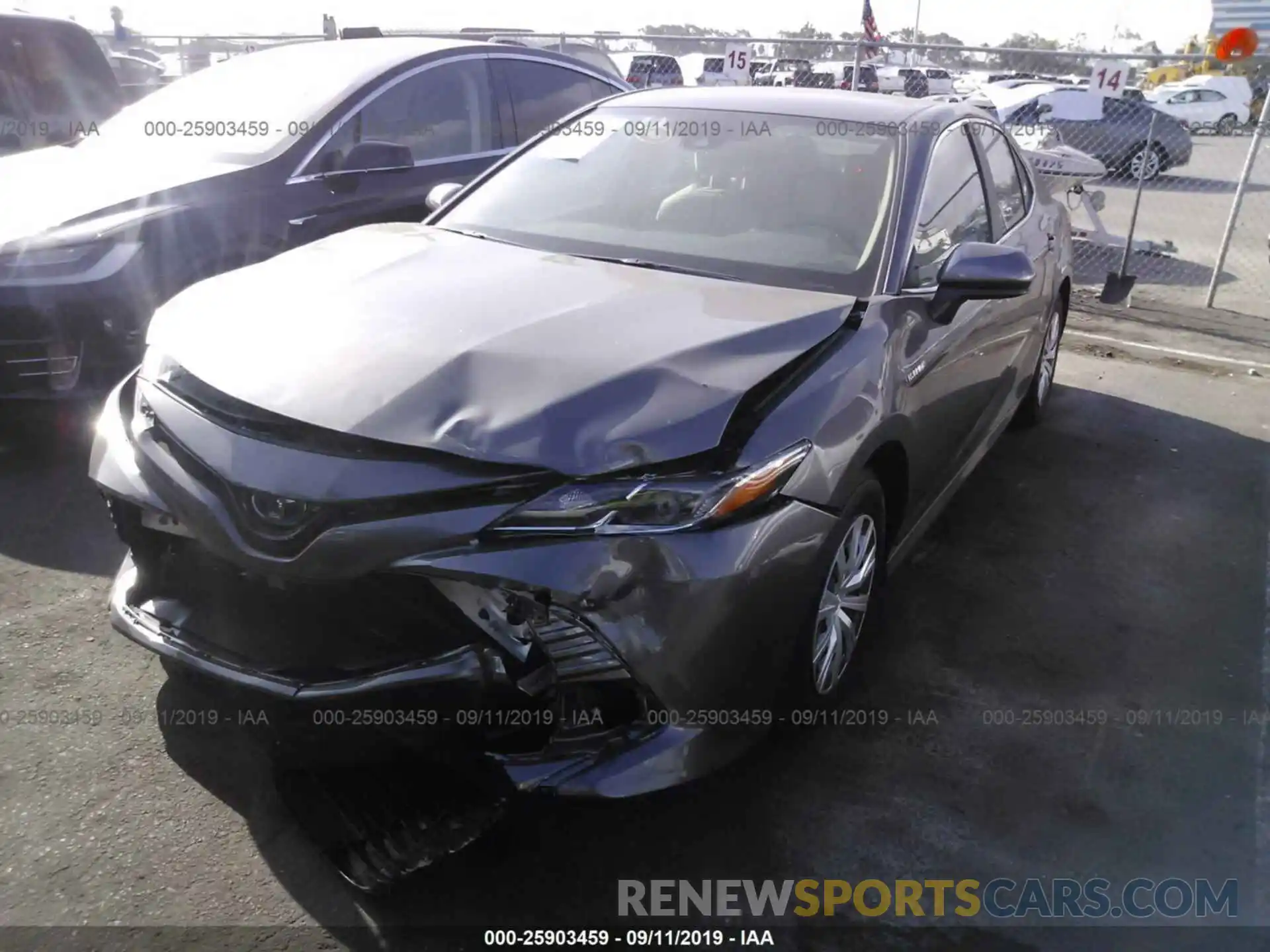 2 Photograph of a damaged car 4T1B31HK6KU514051 TOYOTA CAMRY 2019