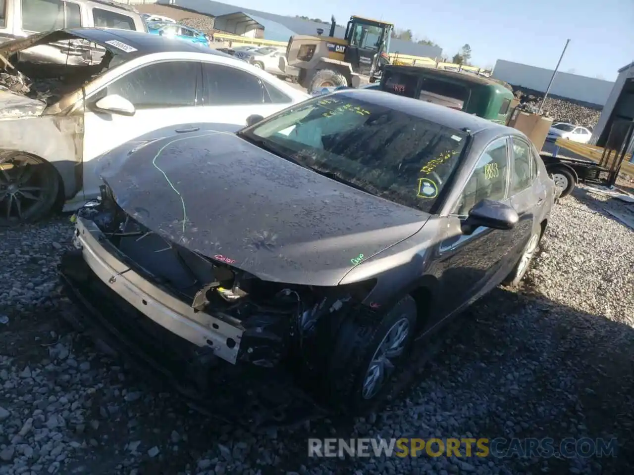 2 Photograph of a damaged car 4T1B31HK6KU517015 TOYOTA CAMRY 2019