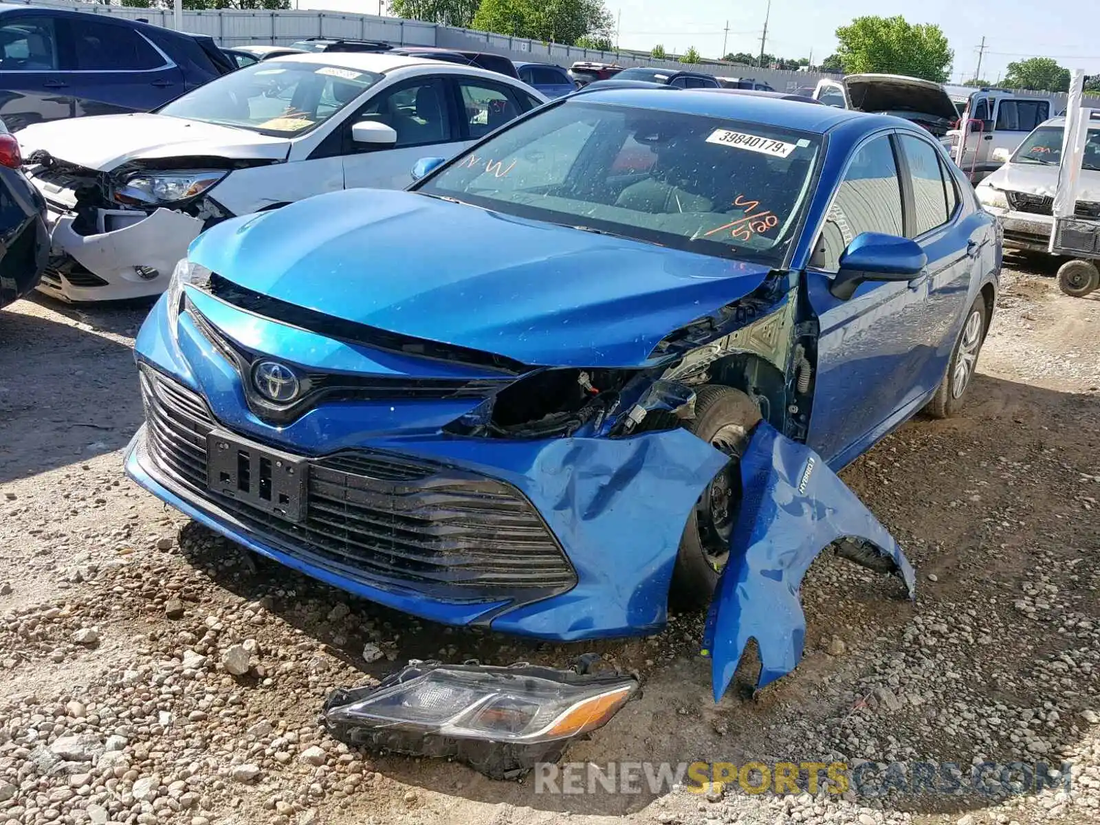 2 Photograph of a damaged car 4T1B31HK7KU005120 TOYOTA CAMRY 2019