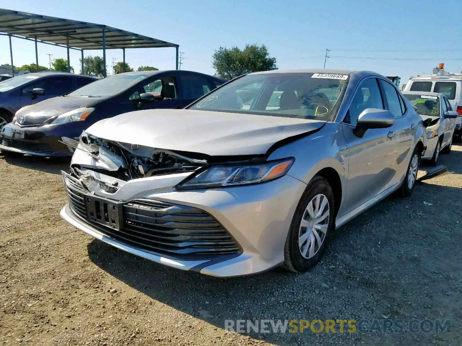 2 Photograph of a damaged car 4T1B31HK7KU006493 TOYOTA CAMRY 2019