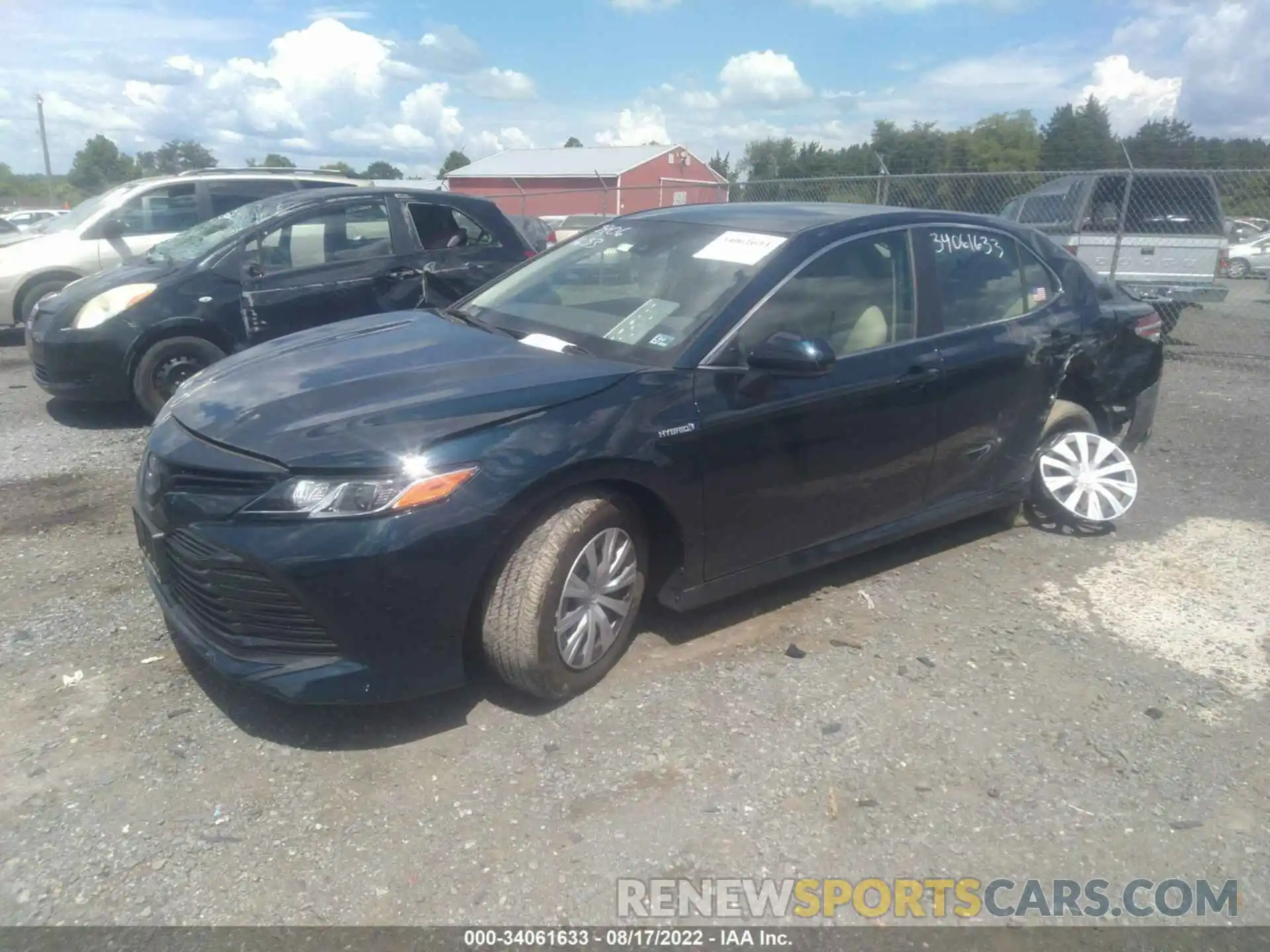 2 Photograph of a damaged car 4T1B31HK7KU007997 TOYOTA CAMRY 2019