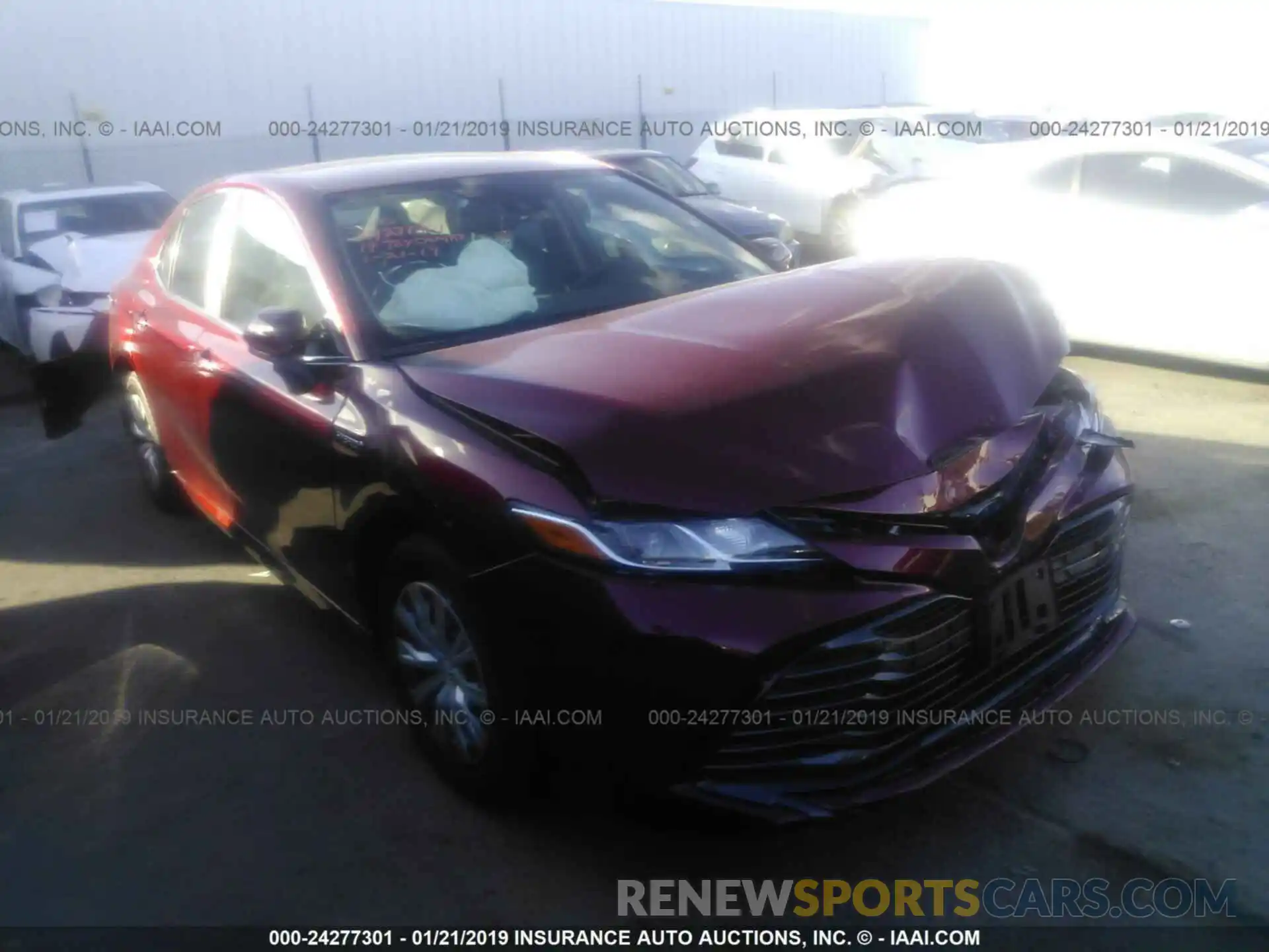 1 Photograph of a damaged car 4T1B31HK7KU509103 TOYOTA CAMRY 2019