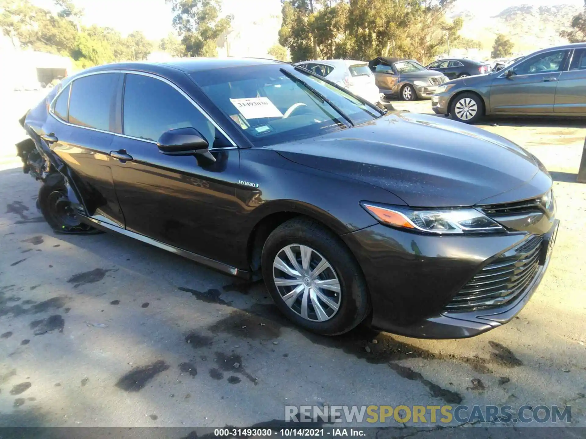 1 Photograph of a damaged car 4T1B31HK7KU511322 TOYOTA CAMRY 2019