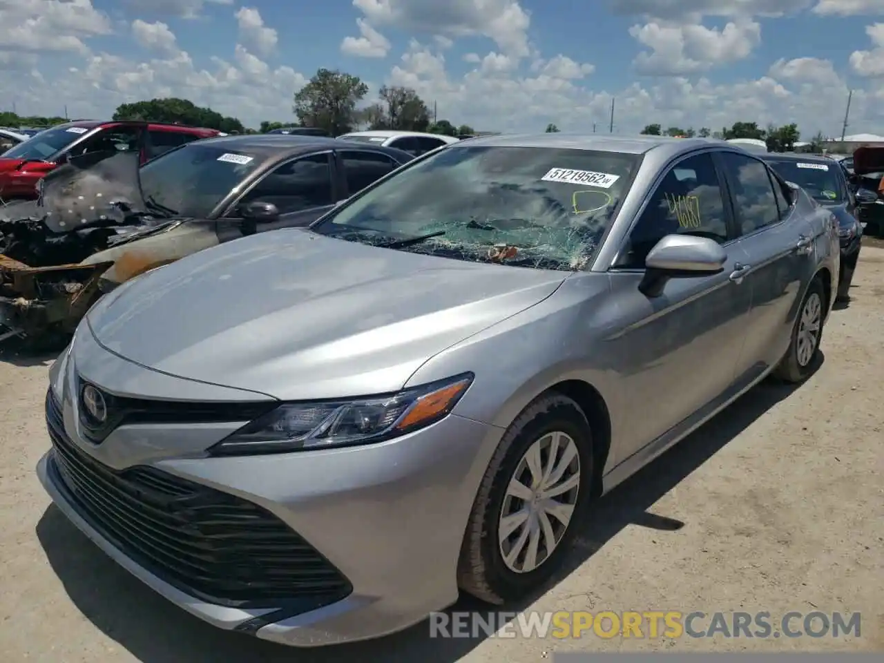 2 Photograph of a damaged car 4T1B31HK8KU006678 TOYOTA CAMRY 2019