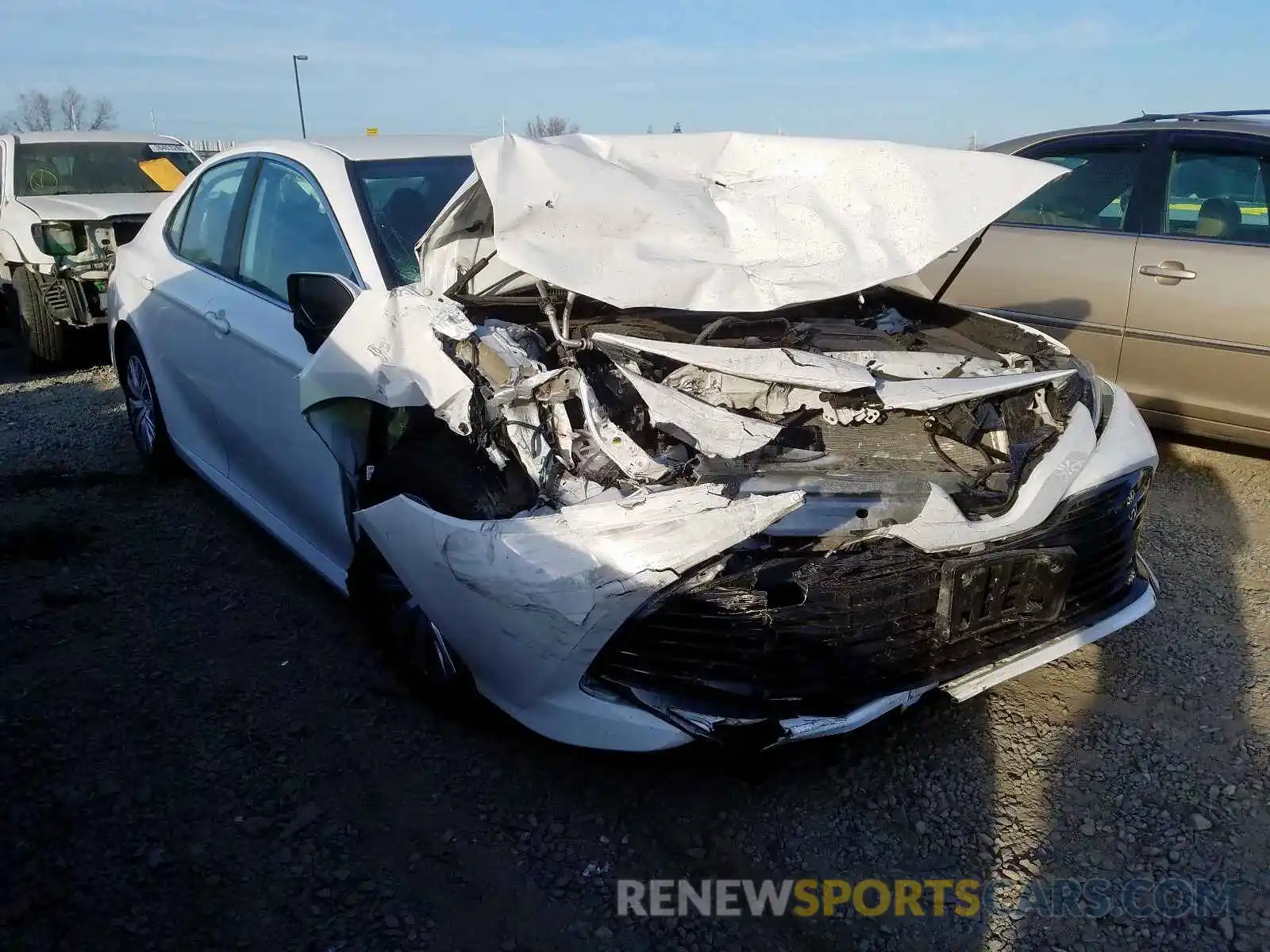 1 Photograph of a damaged car 4T1B31HK8KU006874 TOYOTA CAMRY 2019