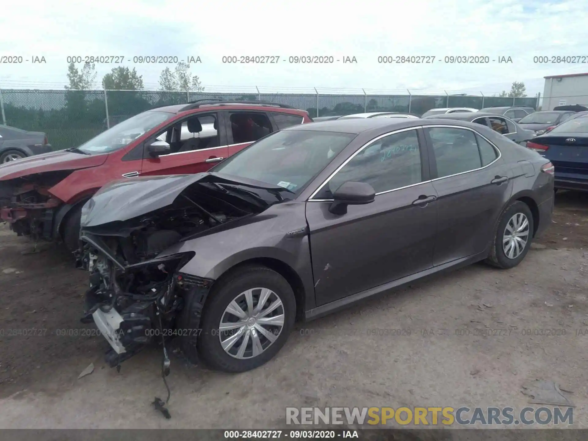 2 Photograph of a damaged car 4T1B31HK8KU007779 TOYOTA CAMRY 2019