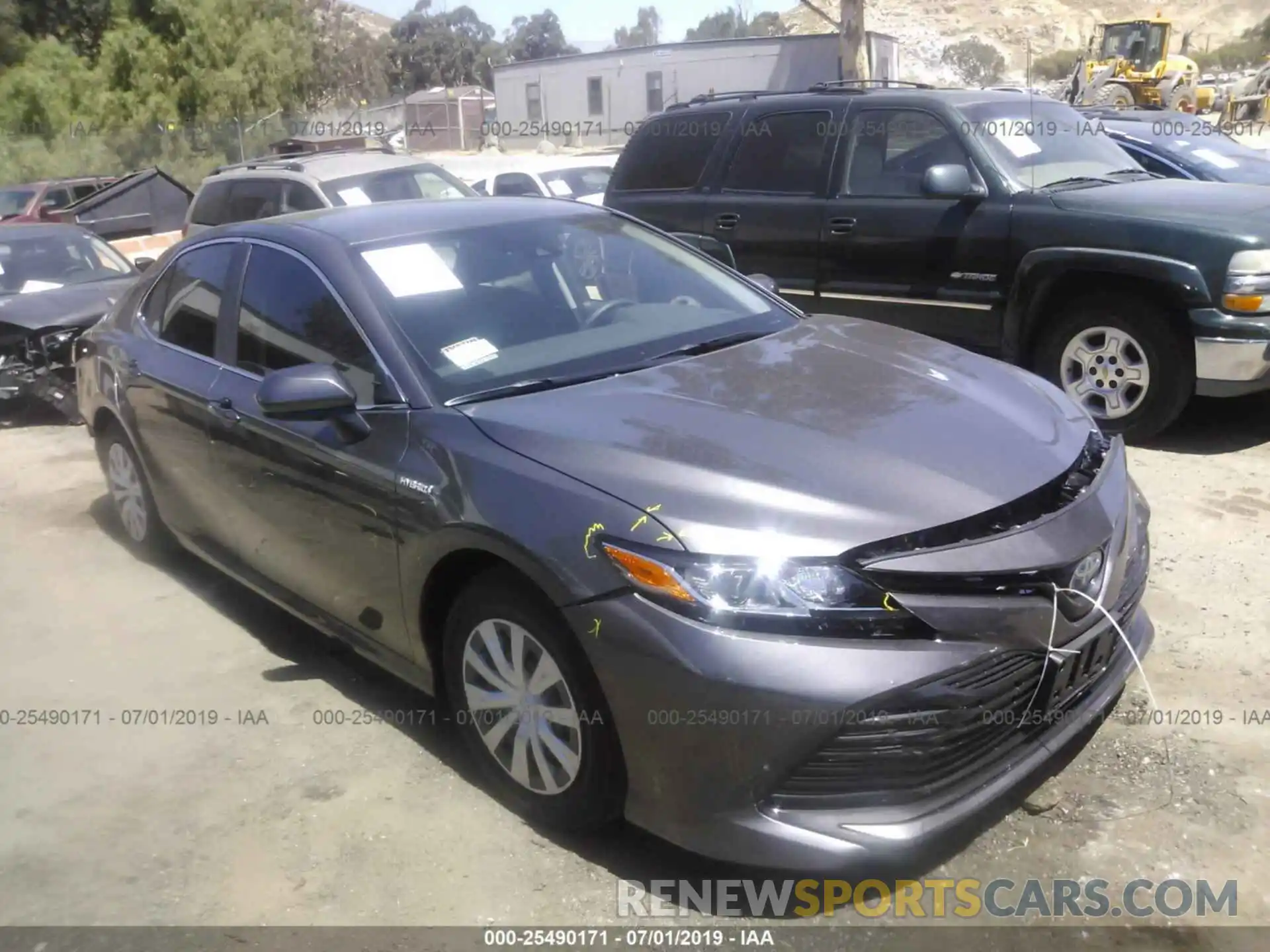 1 Photograph of a damaged car 4T1B31HK8KU007801 TOYOTA CAMRY 2019