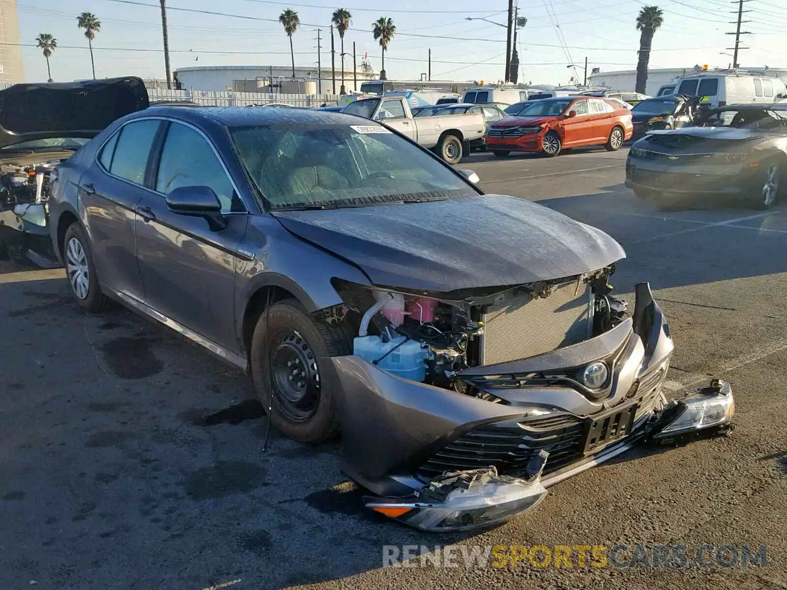 1 Photograph of a damaged car 4T1B31HK8KU509854 TOYOTA CAMRY 2019