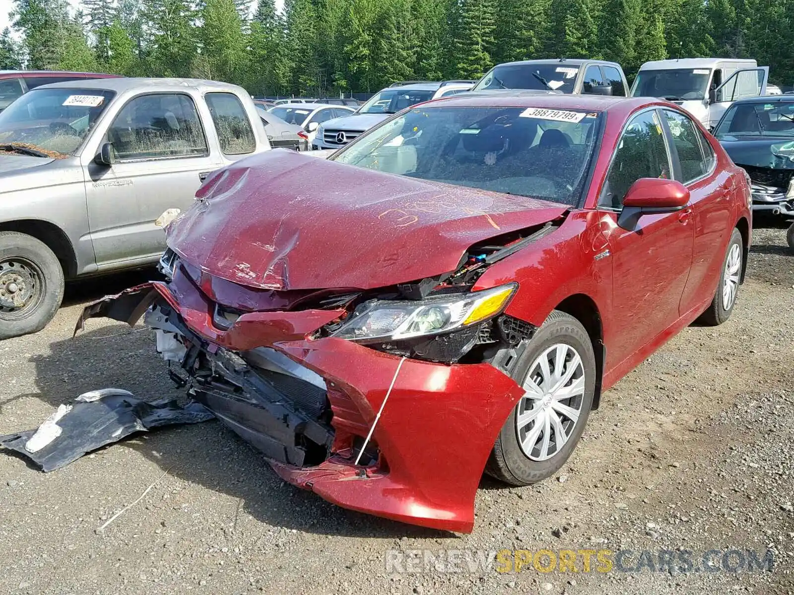 2 Photograph of a damaged car 4T1B31HK8KU510972 TOYOTA CAMRY 2019