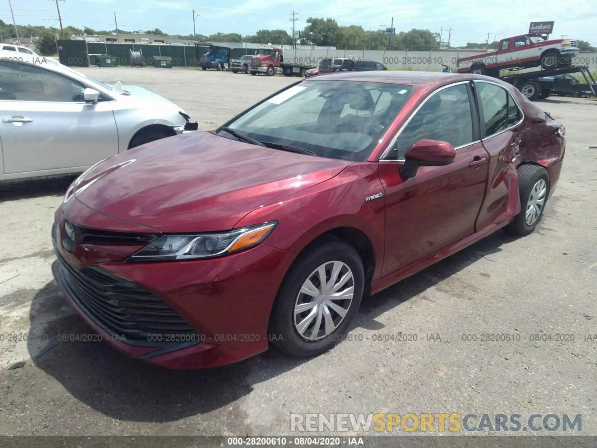 2 Photograph of a damaged car 4T1B31HK8KU511264 TOYOTA CAMRY 2019