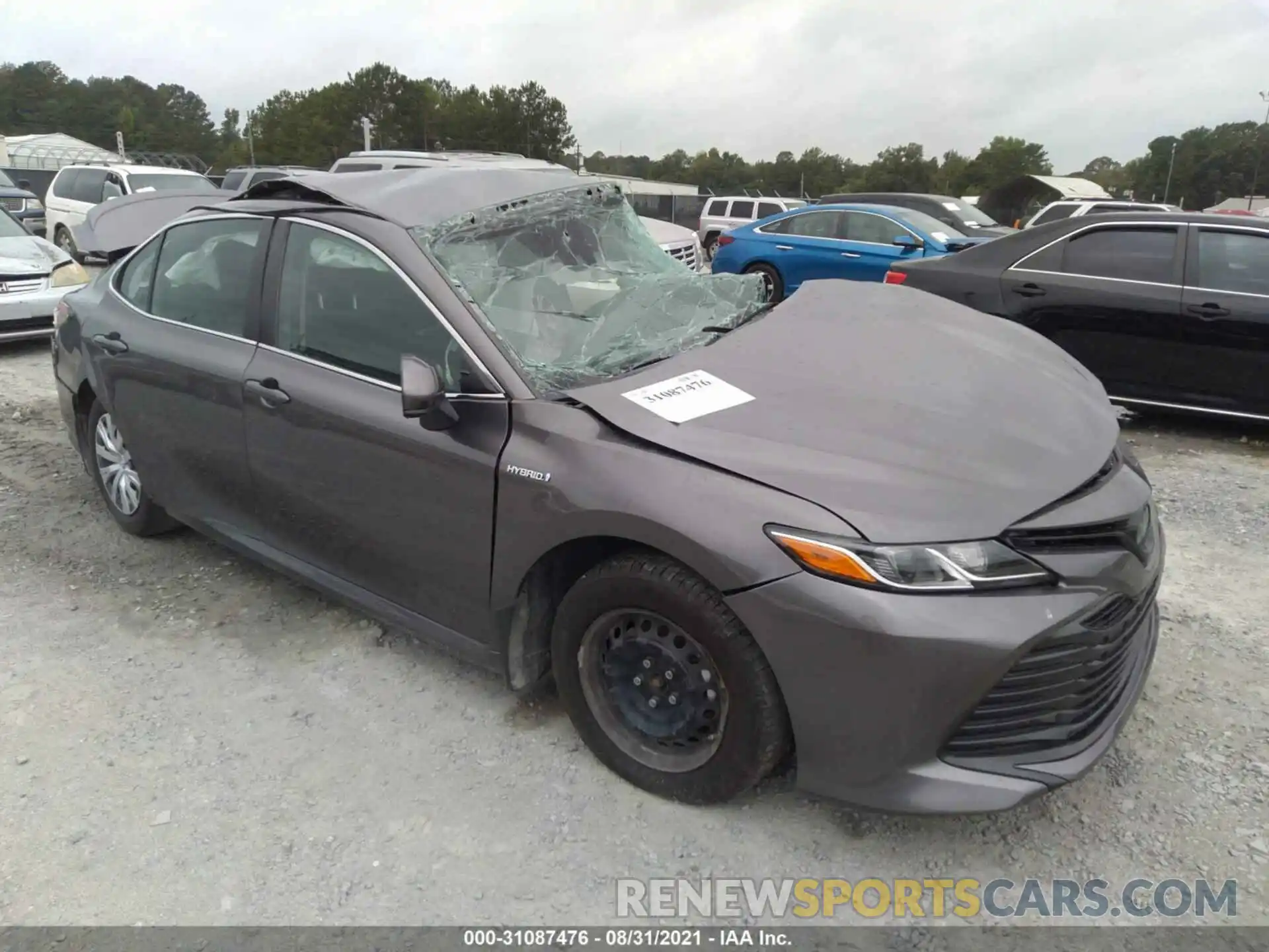 1 Photograph of a damaged car 4T1B31HK8KU512866 TOYOTA CAMRY 2019