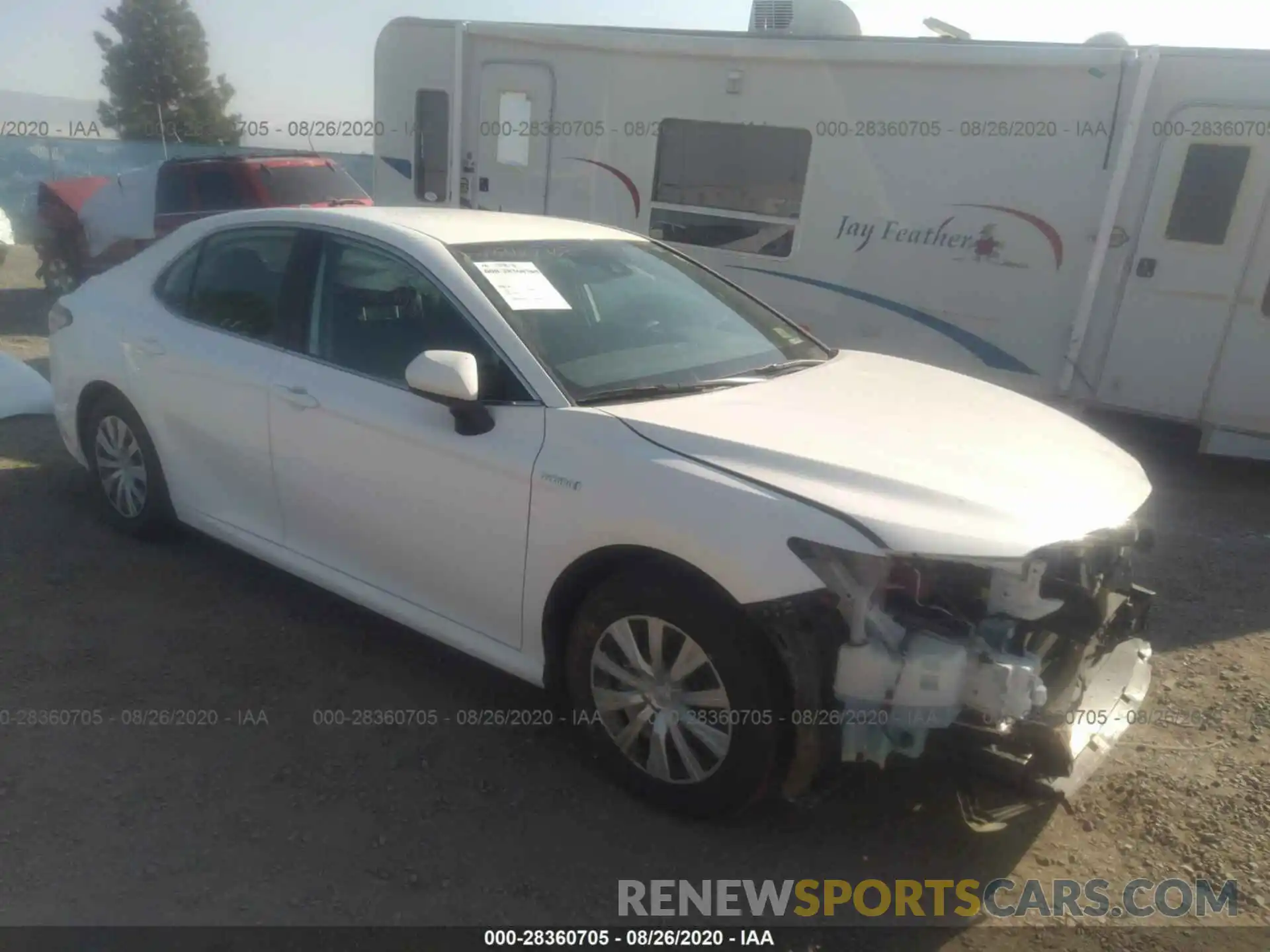 1 Photograph of a damaged car 4T1B31HK8KU515606 TOYOTA CAMRY 2019