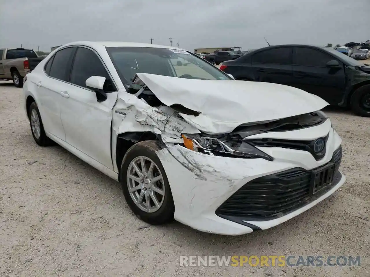 1 Photograph of a damaged car 4T1B31HK8KU516979 TOYOTA CAMRY 2019