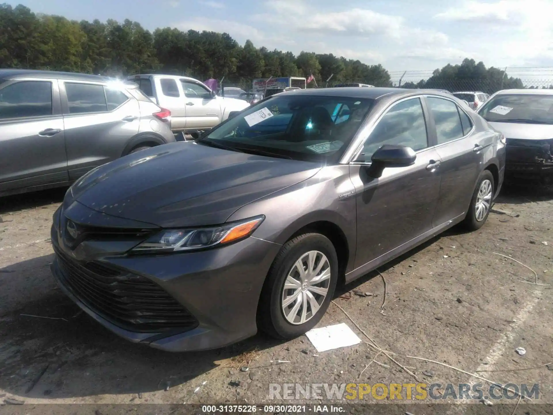 2 Photograph of a damaged car 4T1B31HK8KU517145 TOYOTA CAMRY 2019