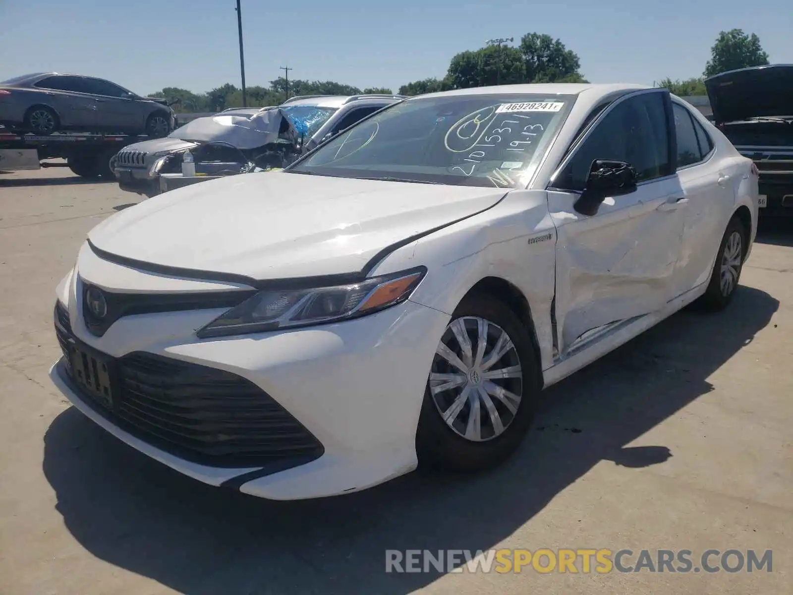 2 Photograph of a damaged car 4T1B31HK9KU005815 TOYOTA CAMRY 2019