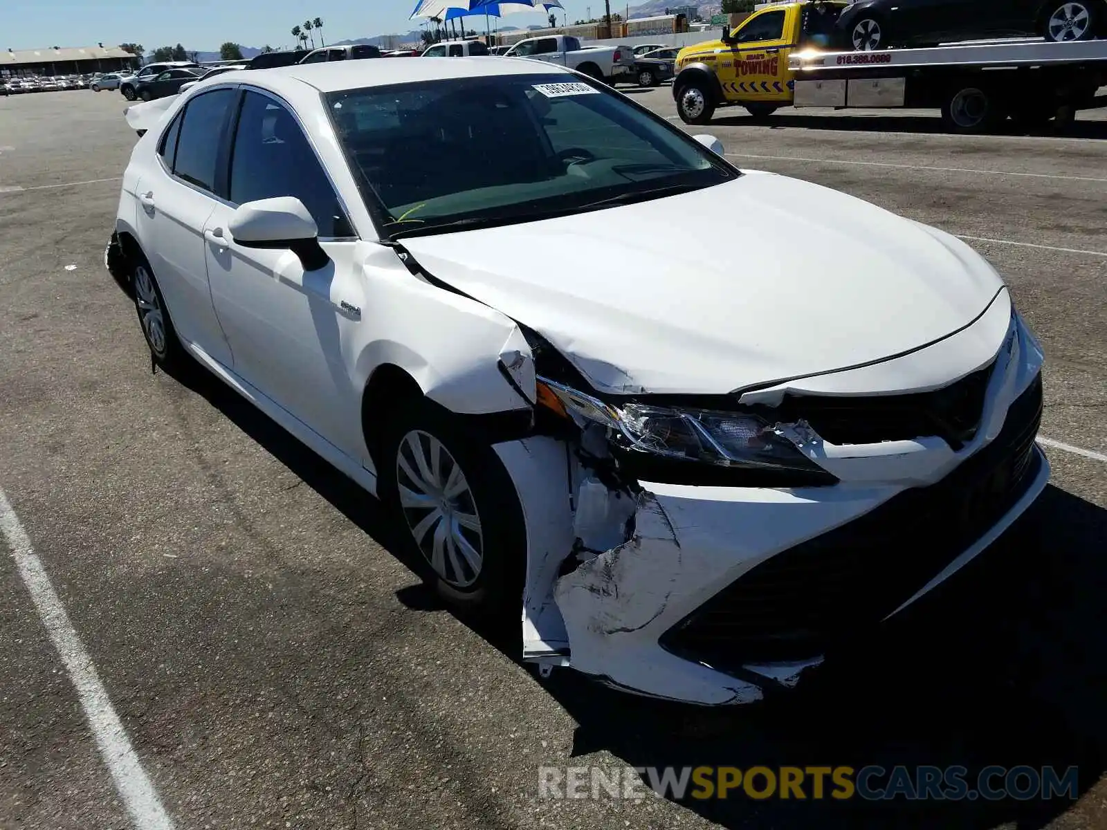 1 Photograph of a damaged car 4T1B31HK9KU007130 TOYOTA CAMRY 2019