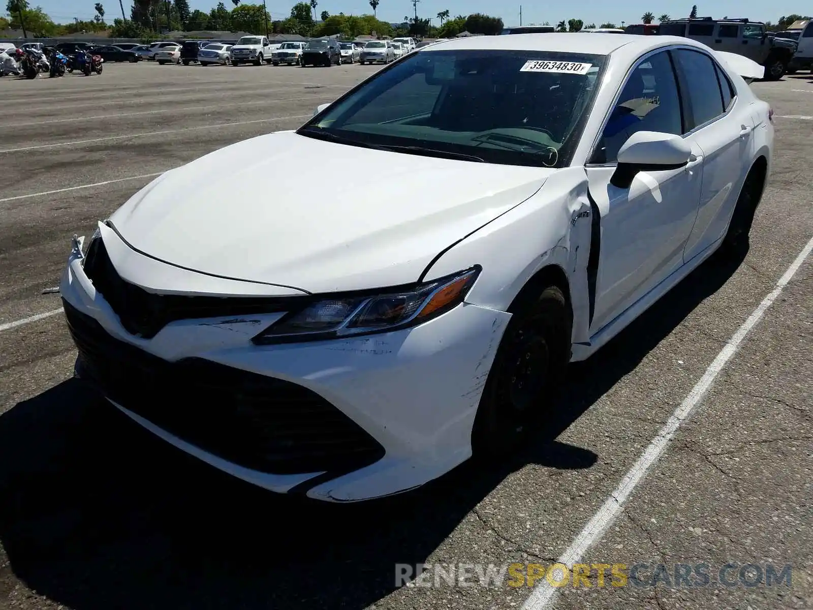 2 Photograph of a damaged car 4T1B31HK9KU007130 TOYOTA CAMRY 2019