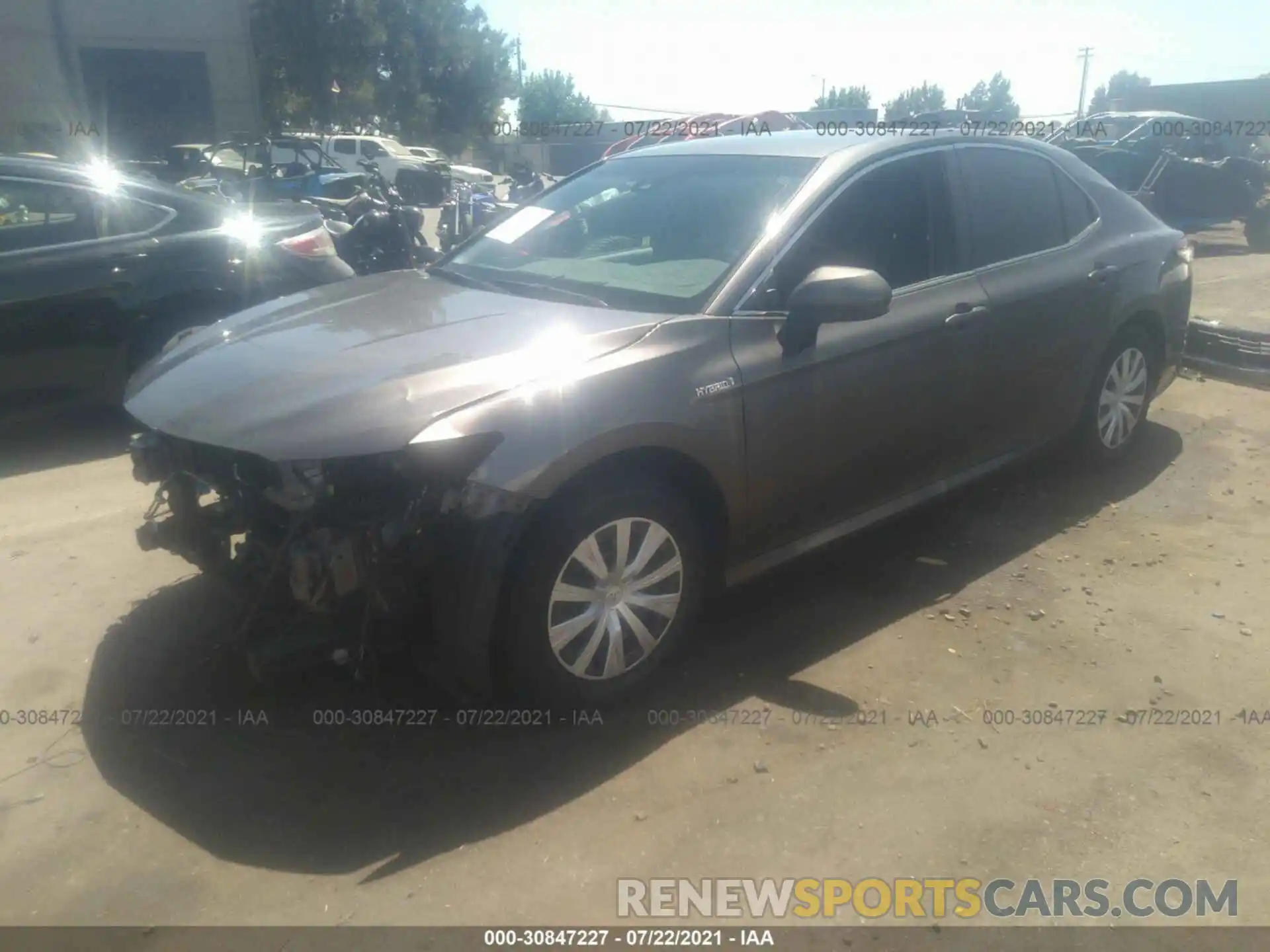 2 Photograph of a damaged car 4T1B31HK9KU007399 TOYOTA CAMRY 2019