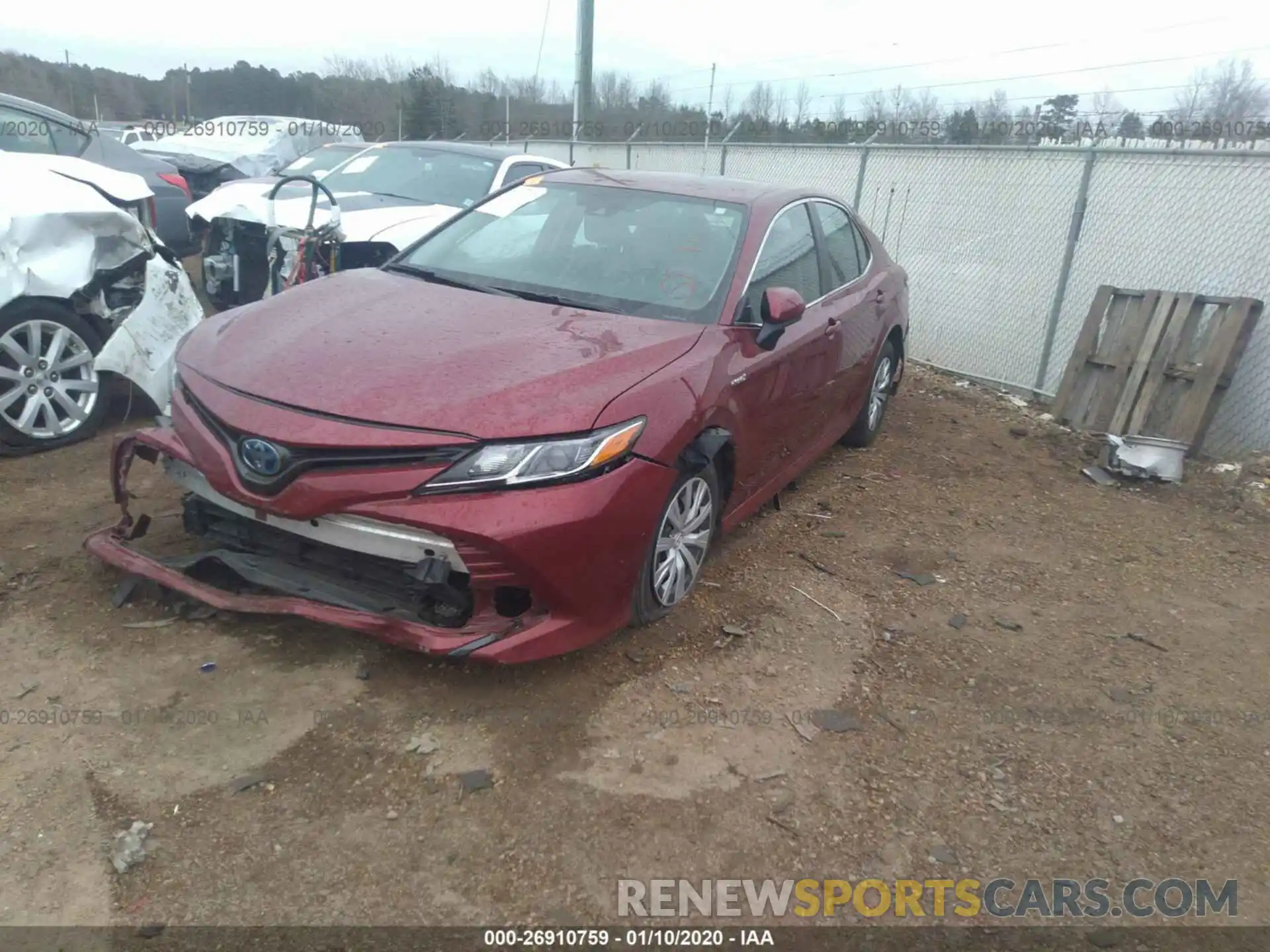 2 Photograph of a damaged car 4T1B31HK9KU509507 TOYOTA CAMRY 2019