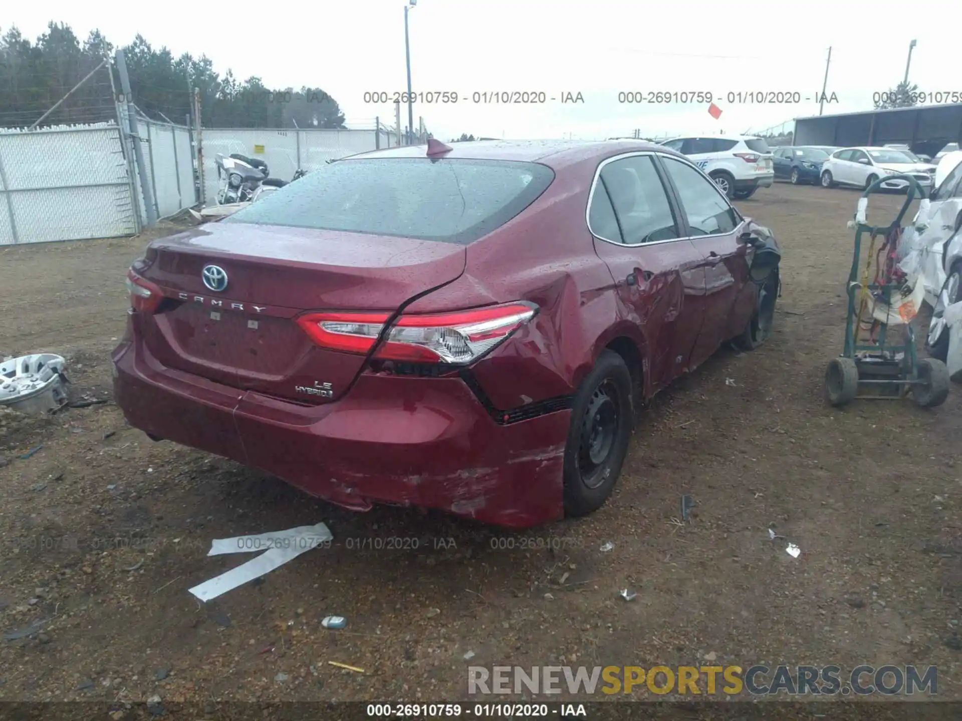 4 Photograph of a damaged car 4T1B31HK9KU509507 TOYOTA CAMRY 2019